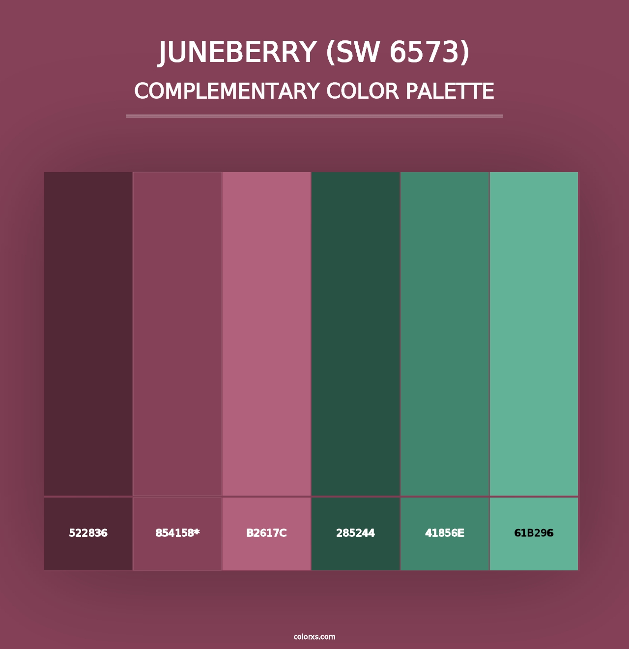 Juneberry (SW 6573) - Complementary Color Palette