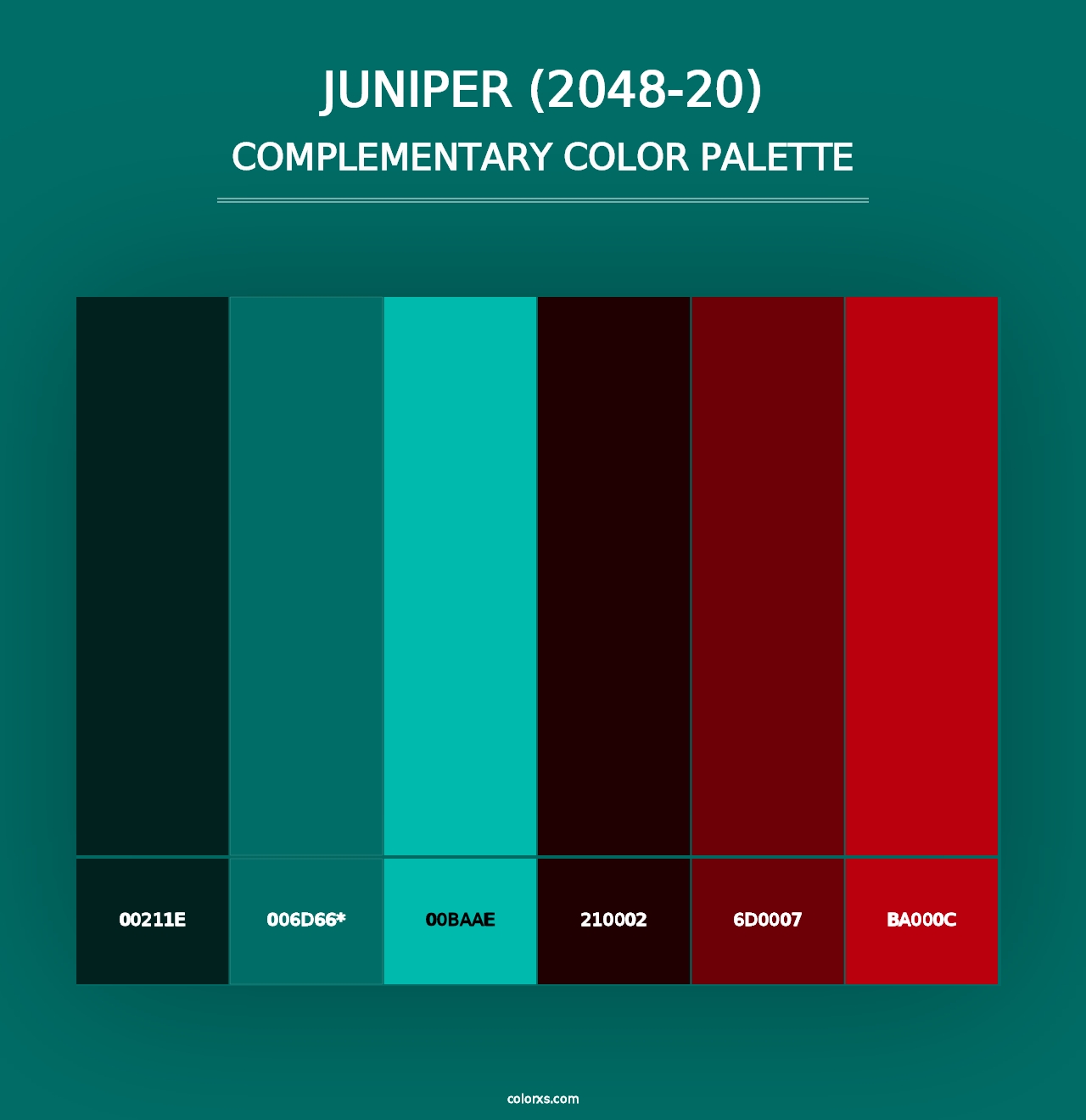 Juniper (2048-20) - Complementary Color Palette