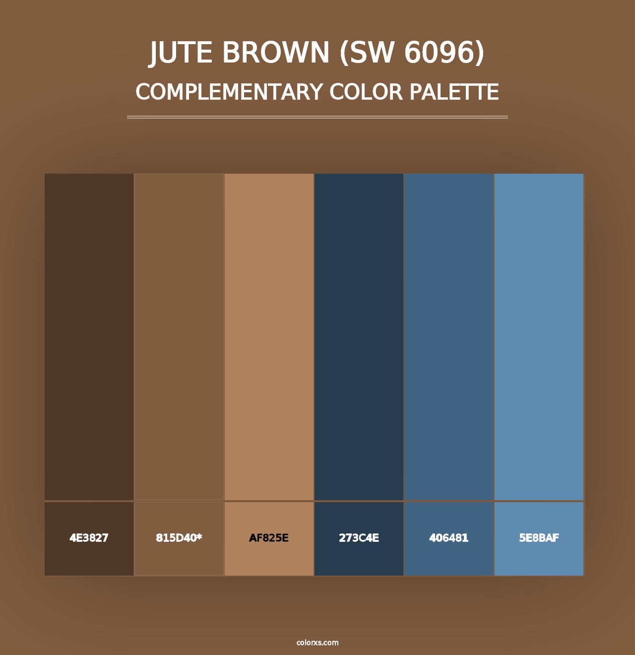 Jute Brown (SW 6096) - Complementary Color Palette