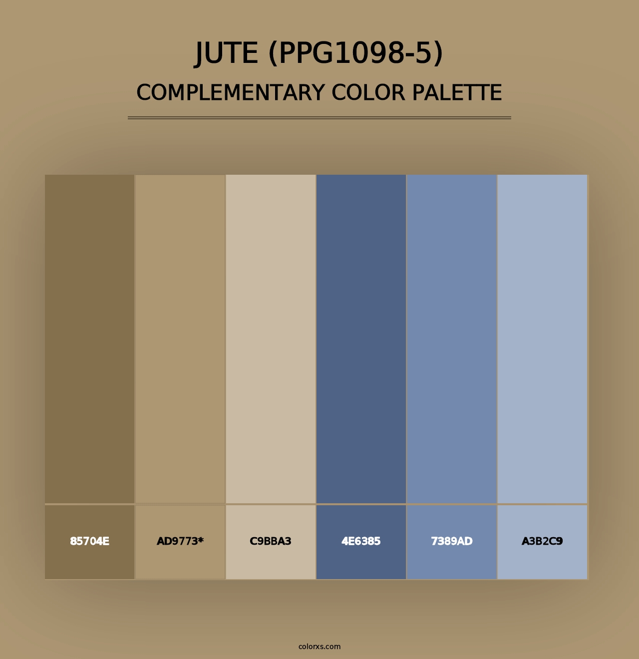 Jute (PPG1098-5) - Complementary Color Palette