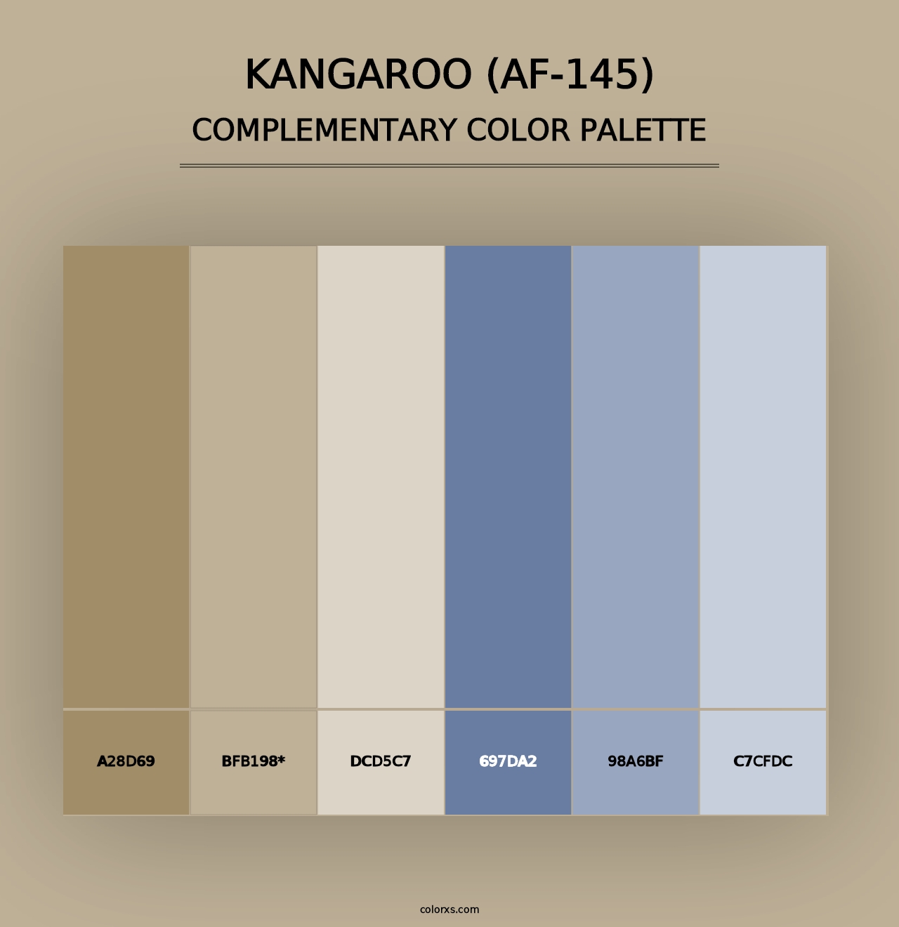 Kangaroo (AF-145) - Complementary Color Palette