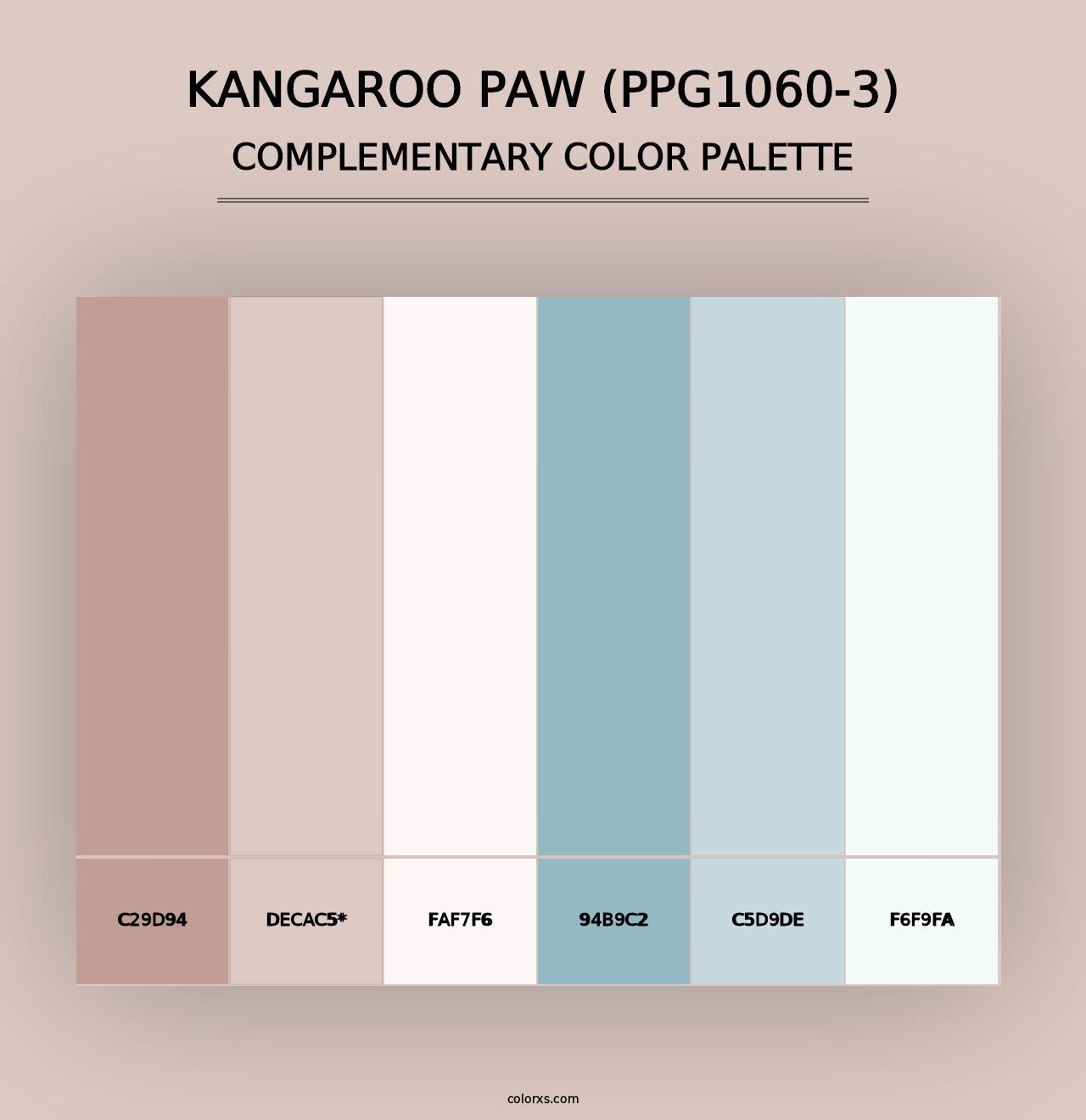 Kangaroo Paw (PPG1060-3) - Complementary Color Palette