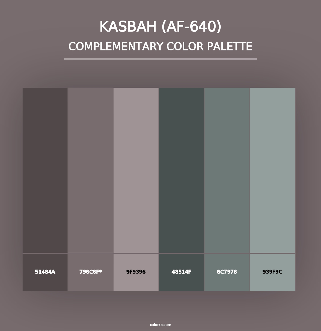 Kasbah (AF-640) - Complementary Color Palette