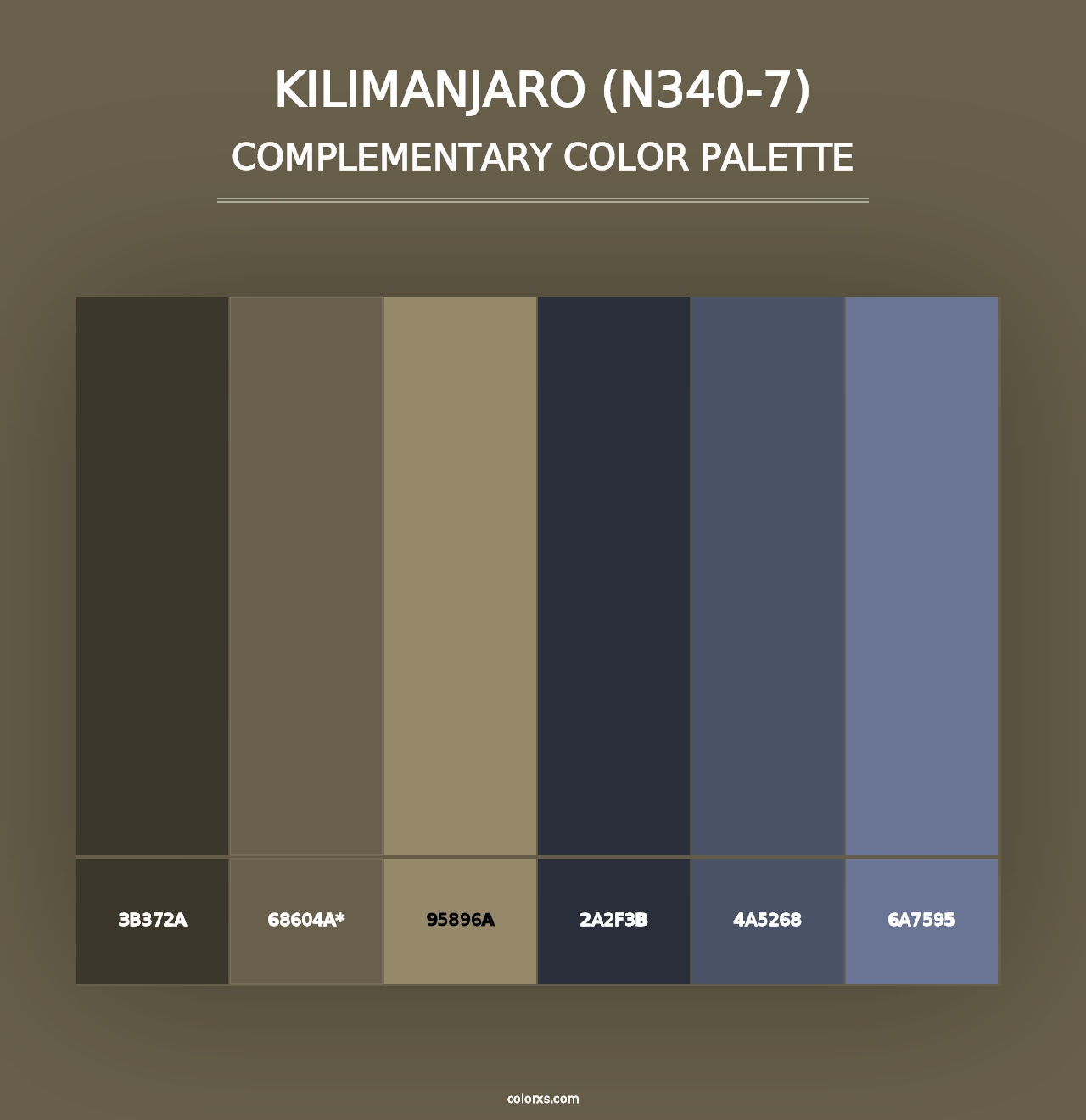 Kilimanjaro (N340-7) - Complementary Color Palette