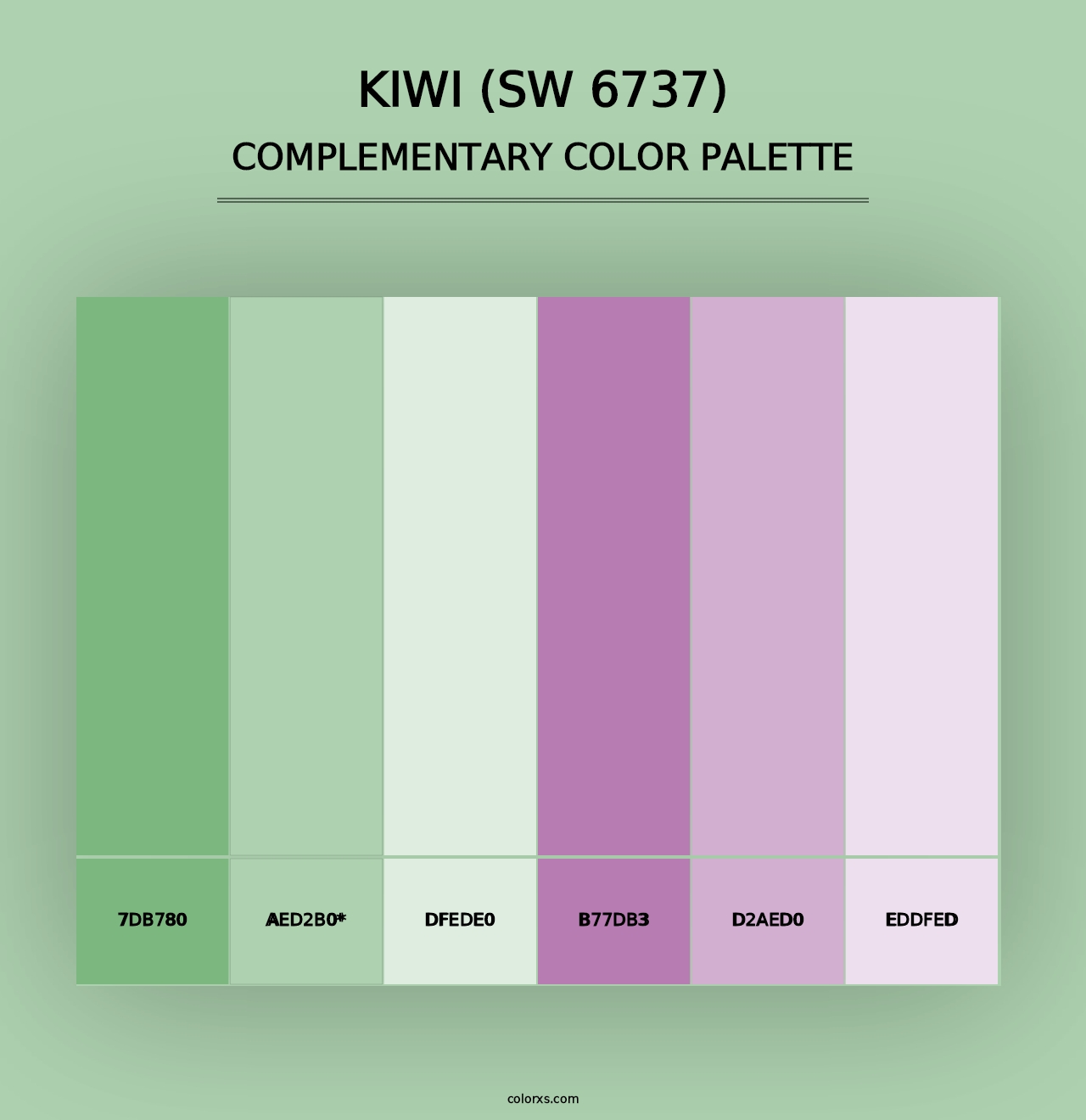 Kiwi (SW 6737) - Complementary Color Palette