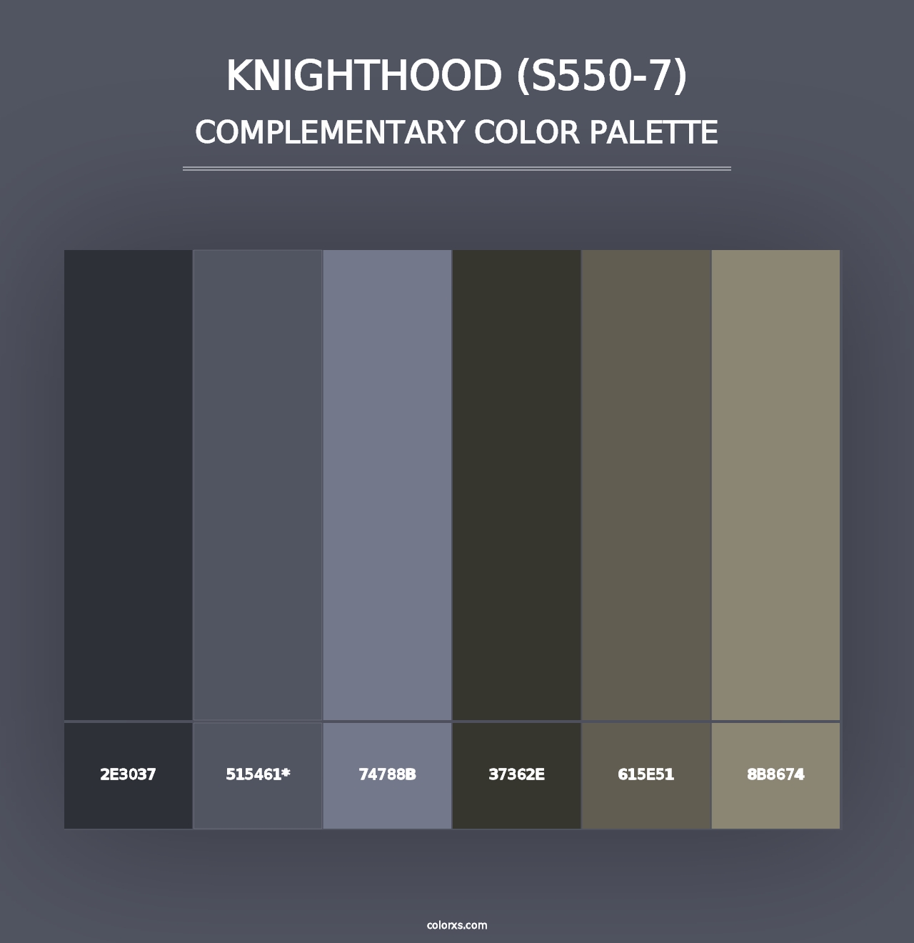 Knighthood (S550-7) - Complementary Color Palette