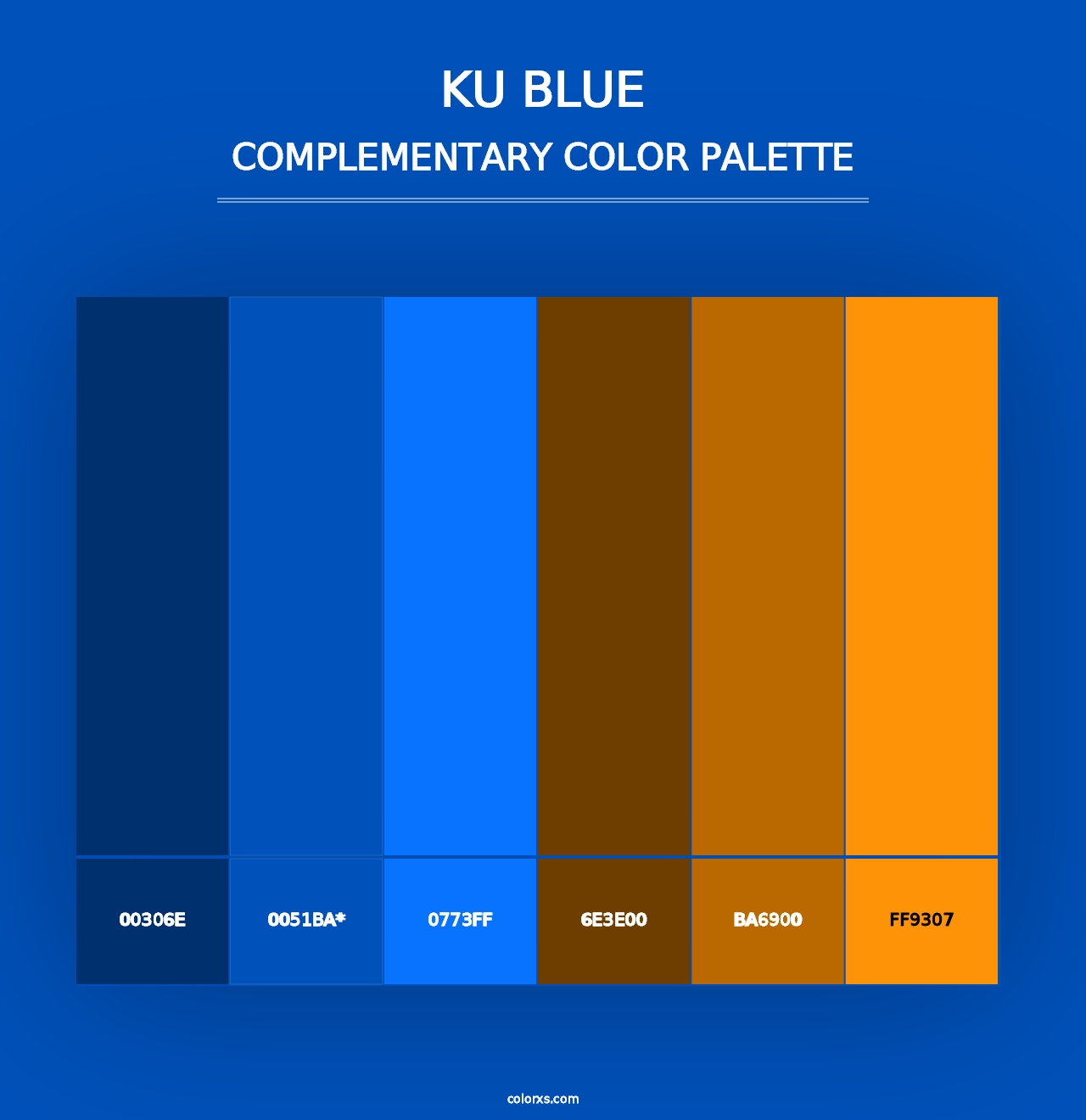 KU Blue - Complementary Color Palette