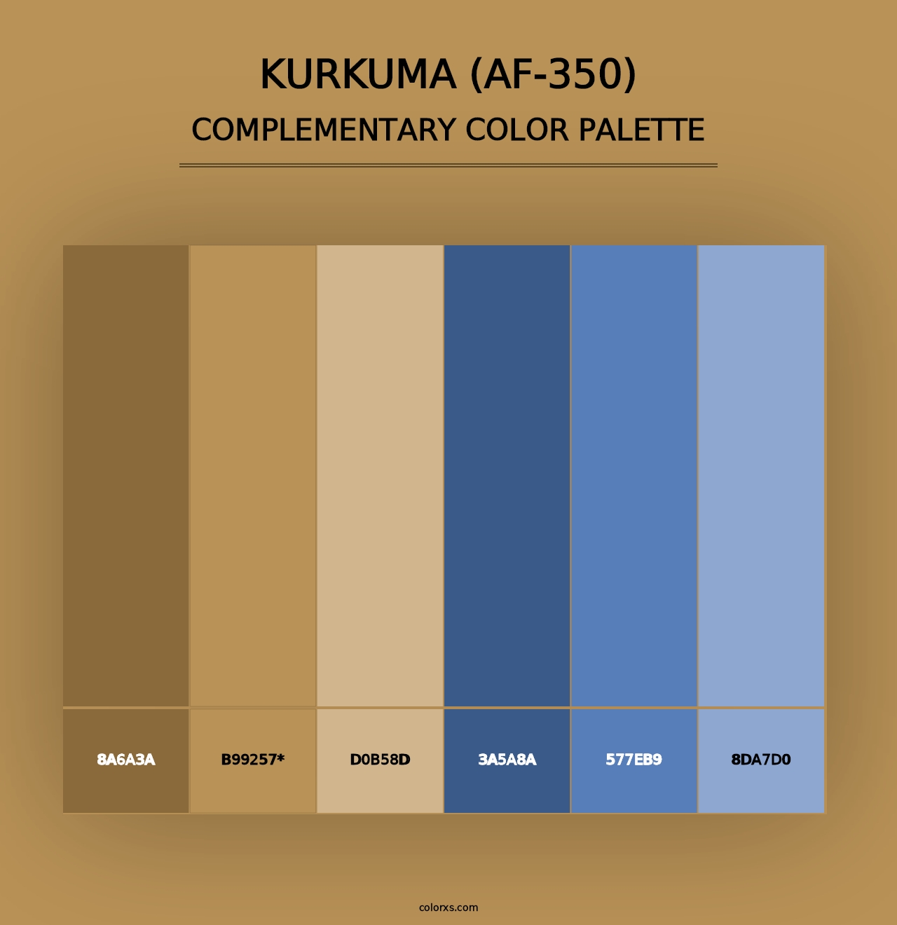 Kurkuma (AF-350) - Complementary Color Palette