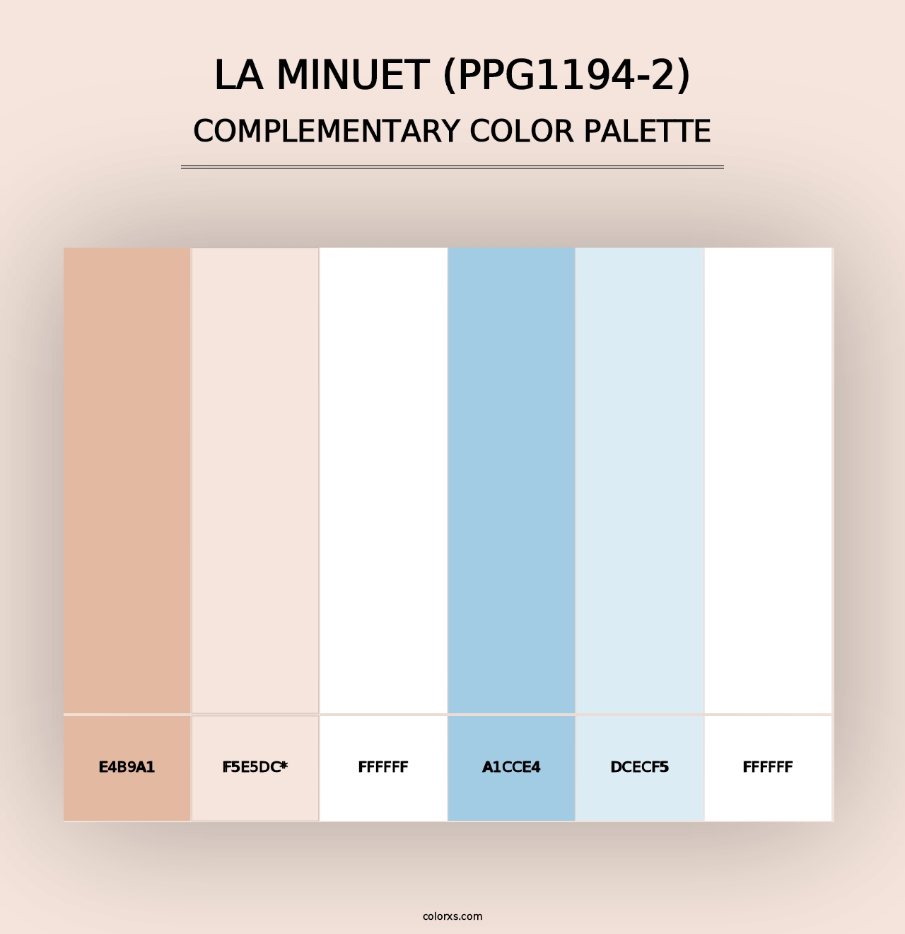 La Minuet (PPG1194-2) - Complementary Color Palette