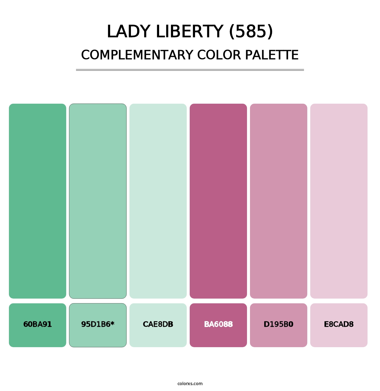 Lady Liberty (585) - Complementary Color Palette