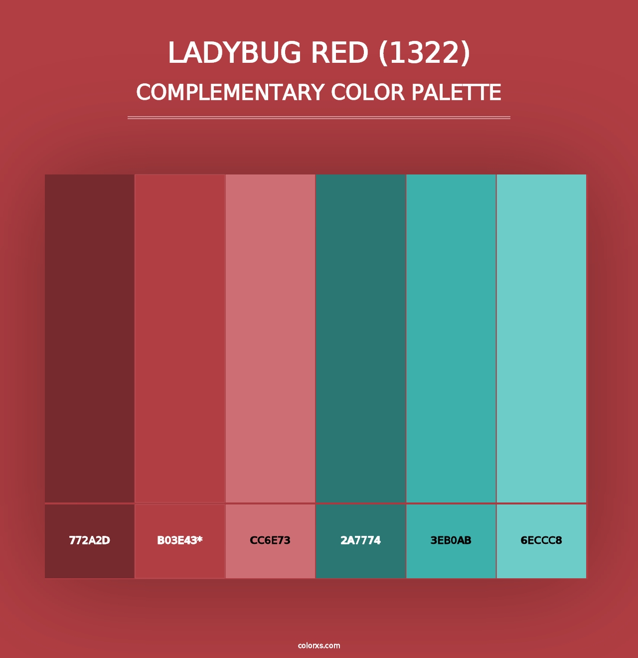 Ladybug Red (1322) - Complementary Color Palette