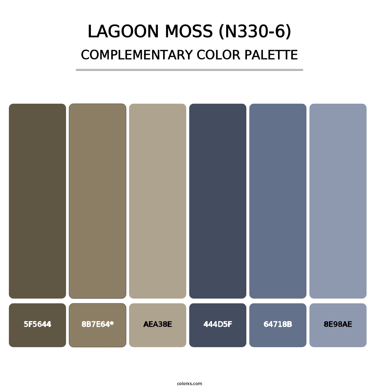 Lagoon Moss (N330-6) - Complementary Color Palette