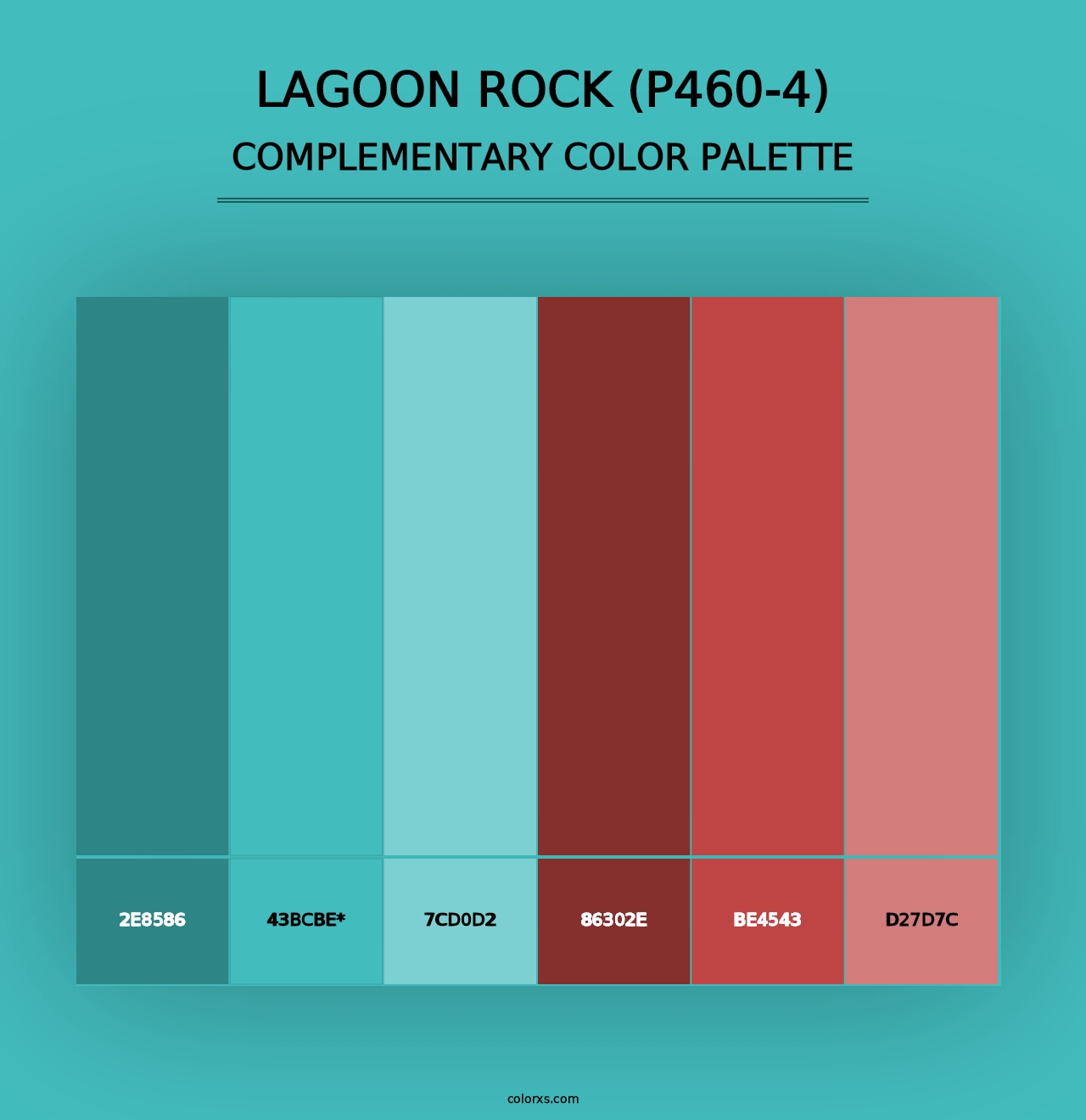 Lagoon Rock (P460-4) - Complementary Color Palette