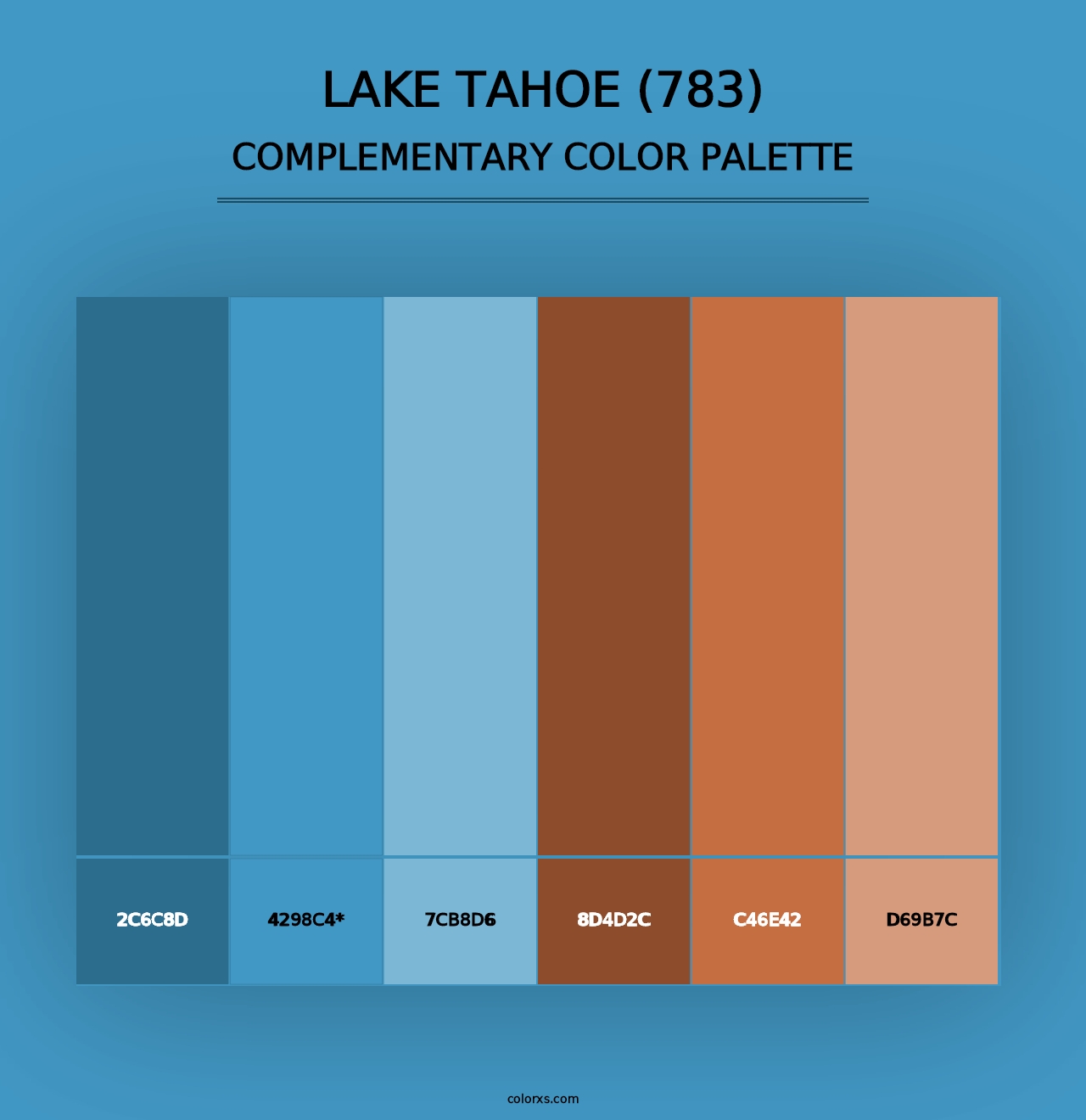 Lake Tahoe (783) - Complementary Color Palette