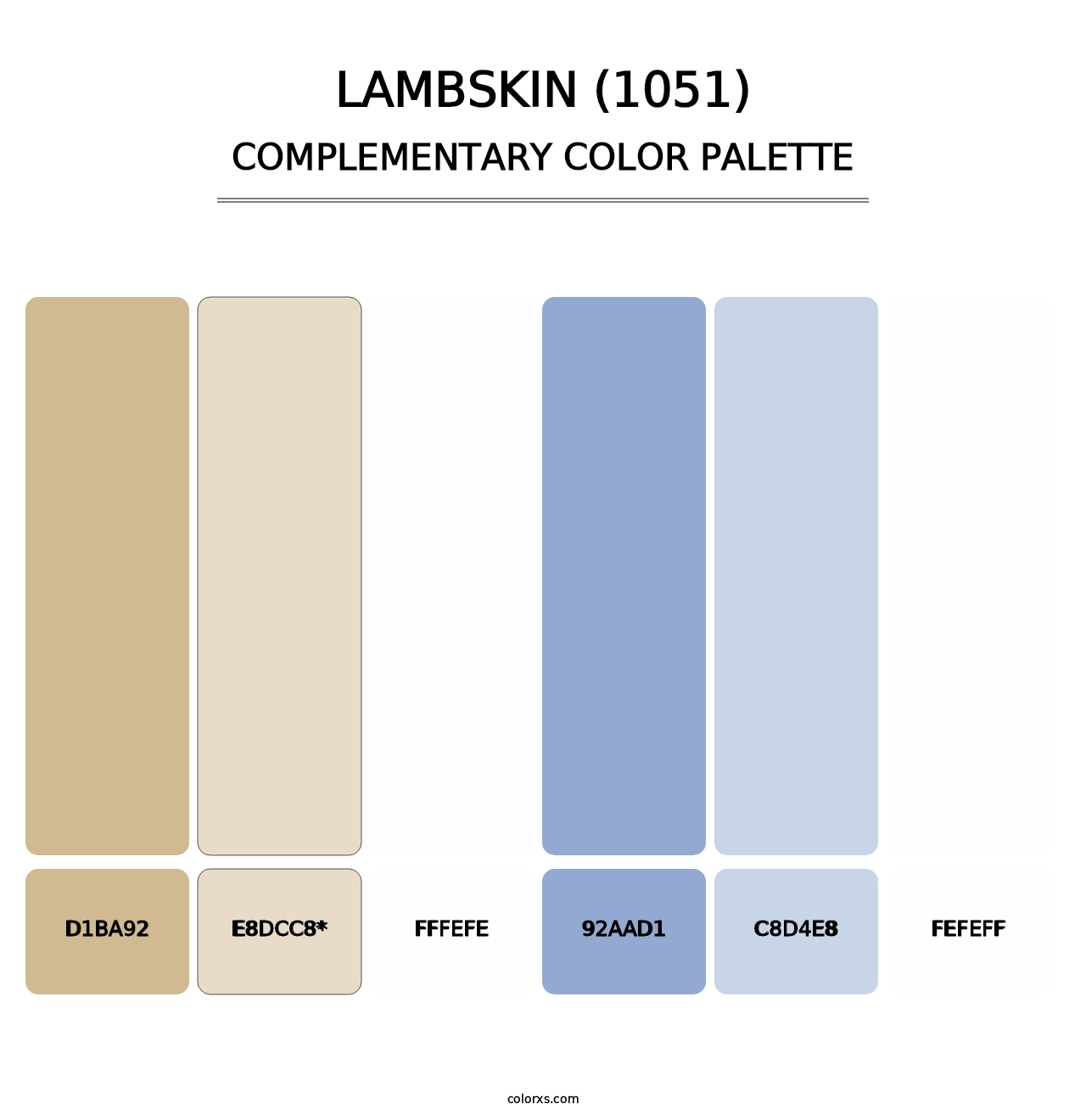 Lambskin (1051) - Complementary Color Palette