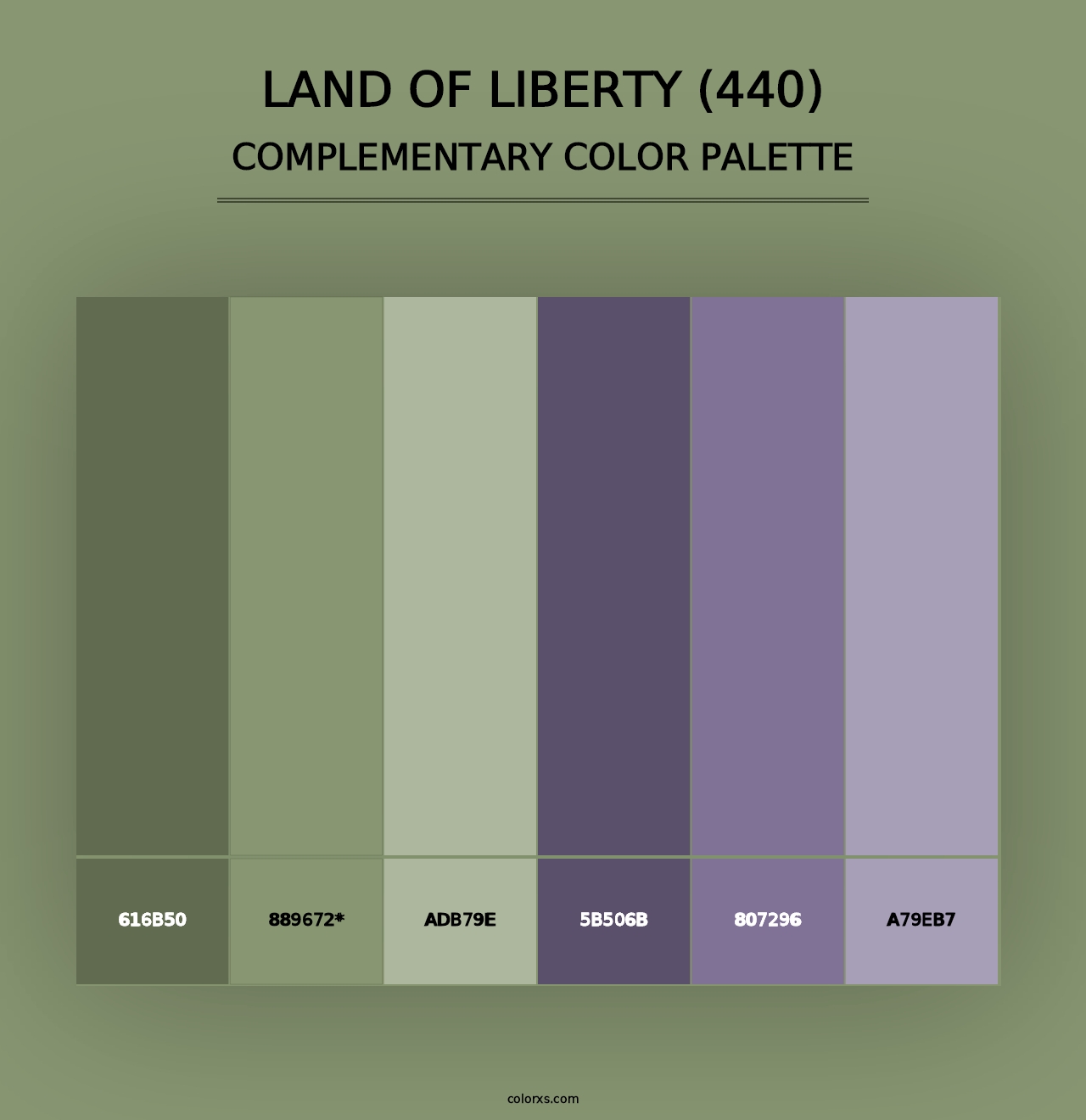 Land of Liberty (440) - Complementary Color Palette