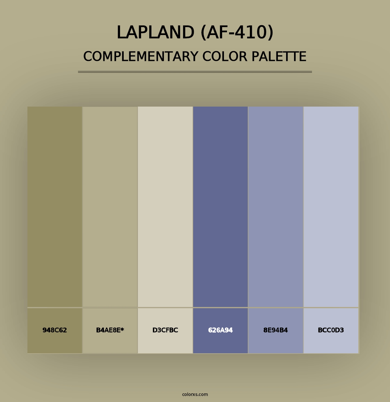 Lapland (AF-410) - Complementary Color Palette