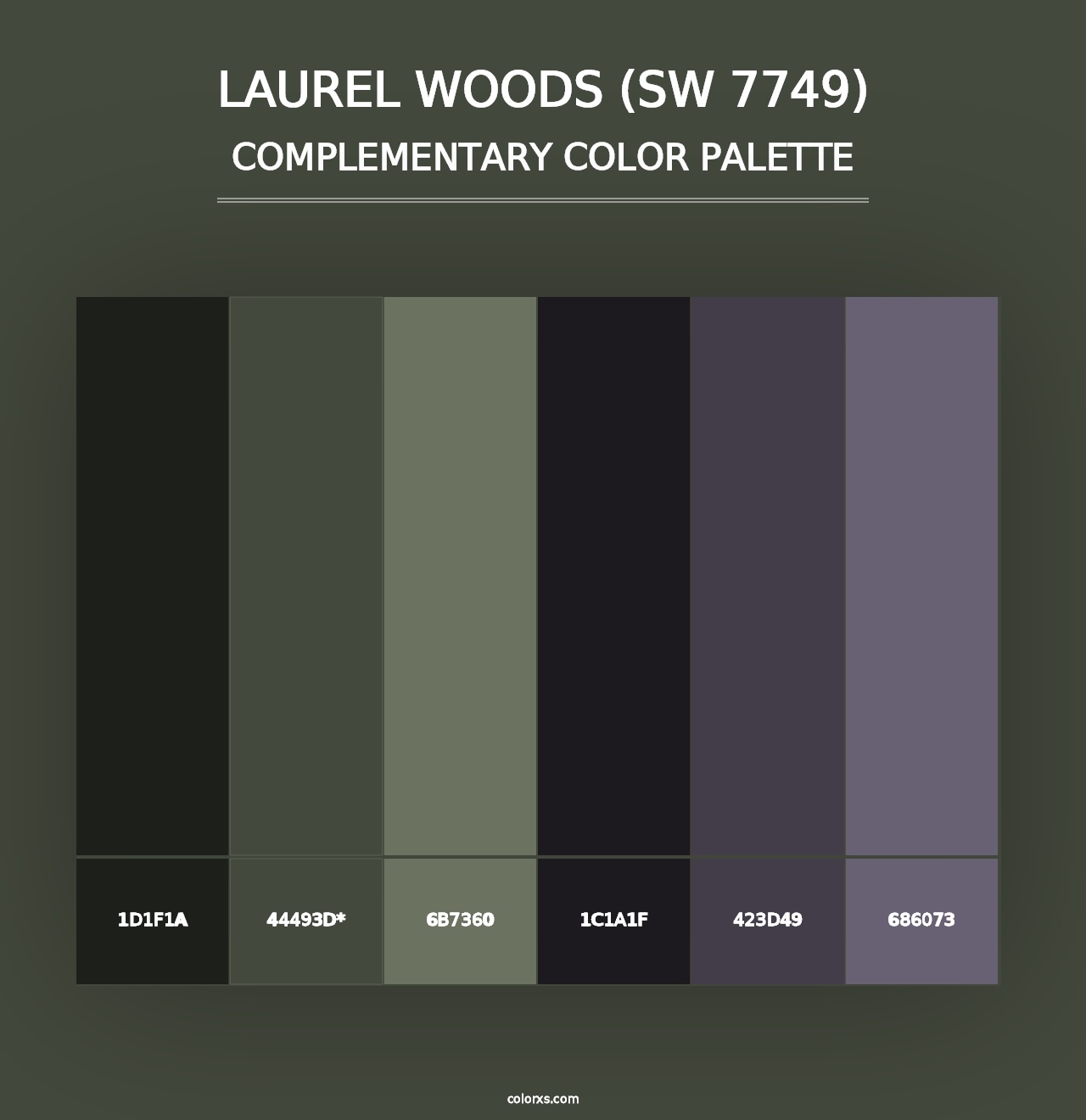 Laurel Woods (SW 7749) - Complementary Color Palette