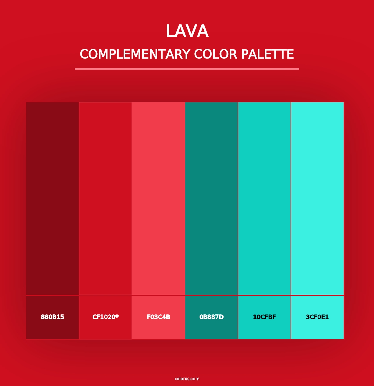 Lava - Complementary Color Palette