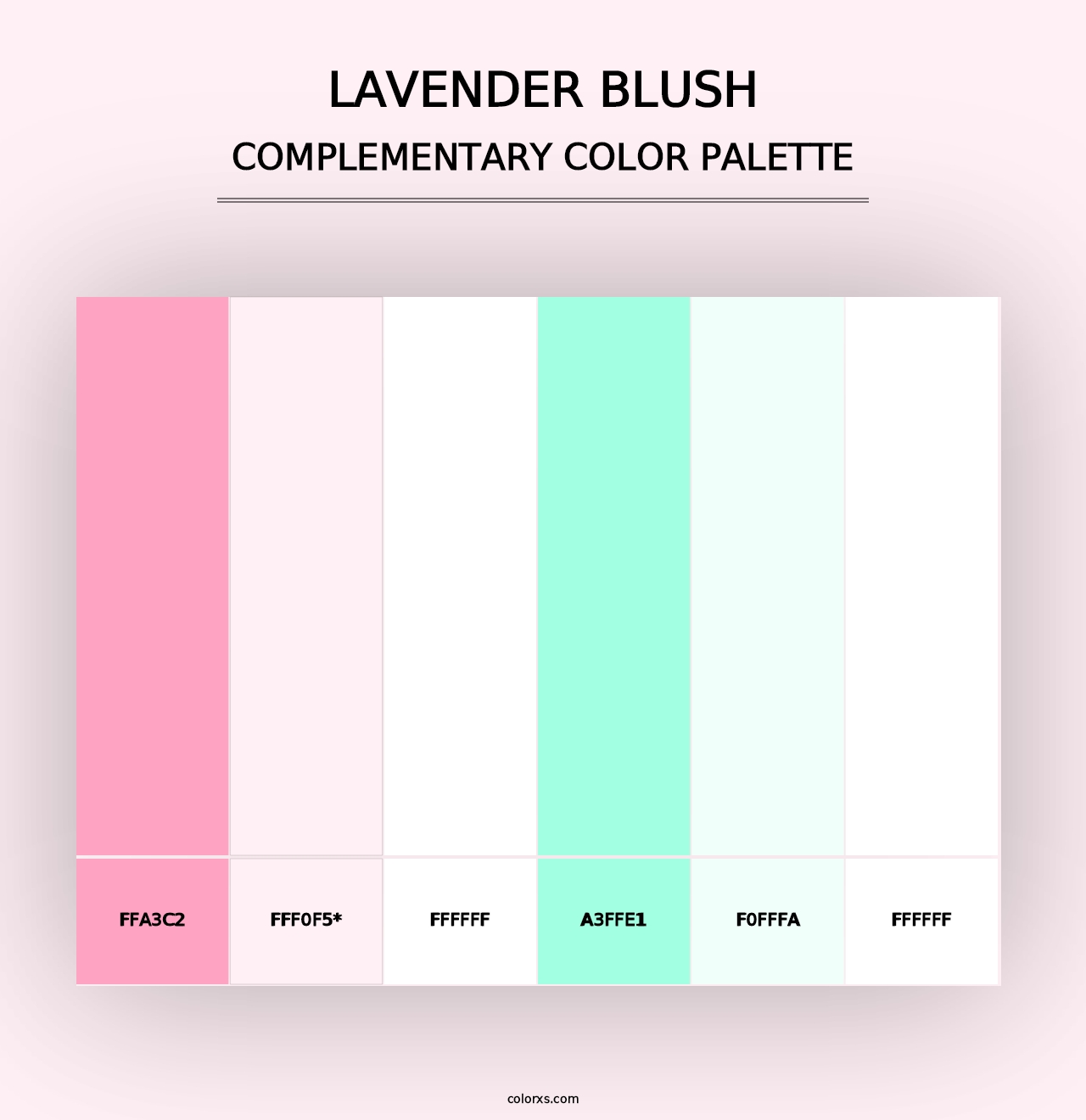 Lavender Blush - Complementary Color Palette