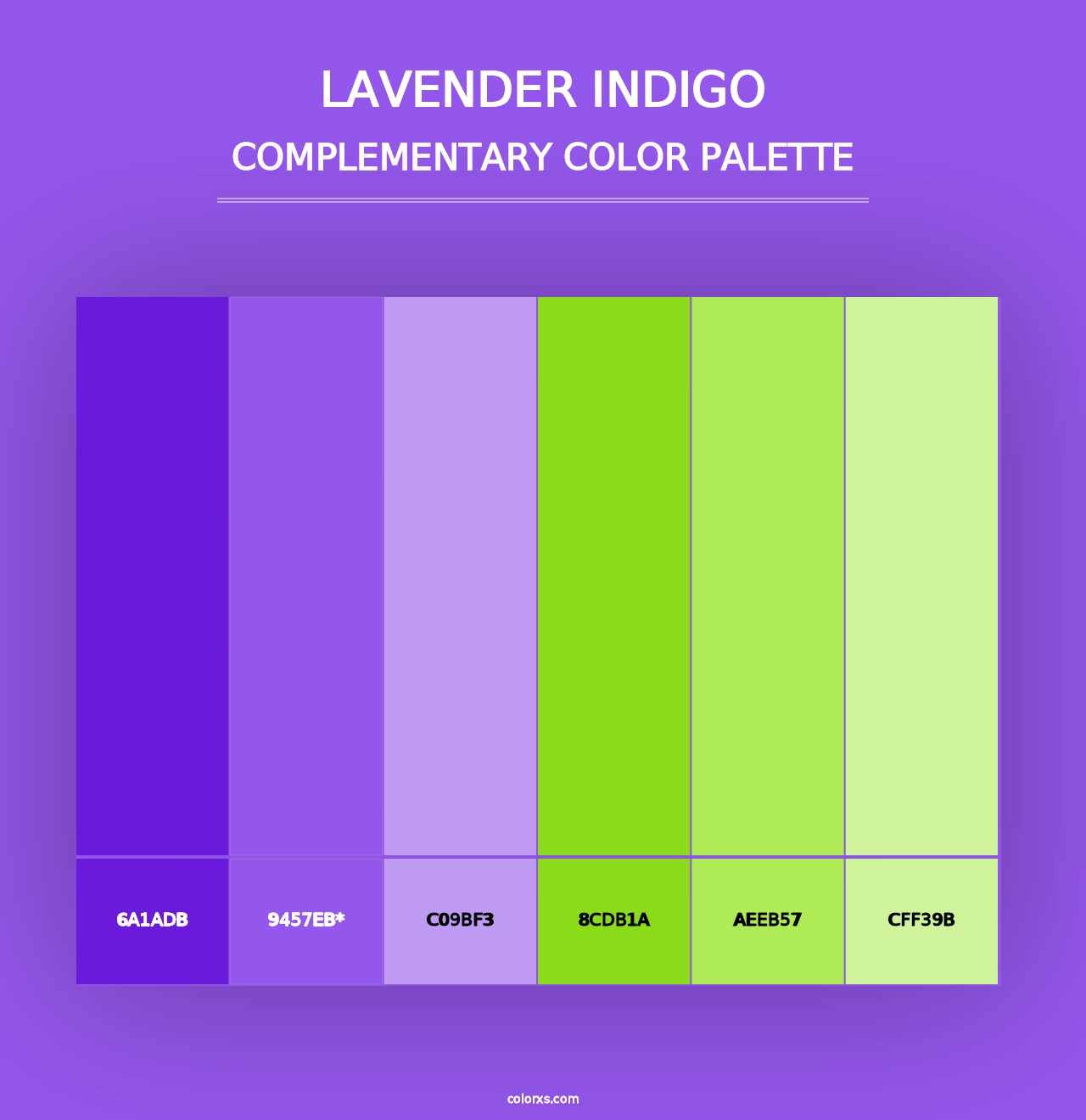 Lavender Indigo - Complementary Color Palette