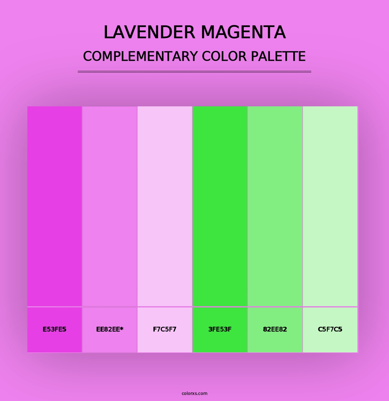 Lavender Magenta - Complementary Color Palette