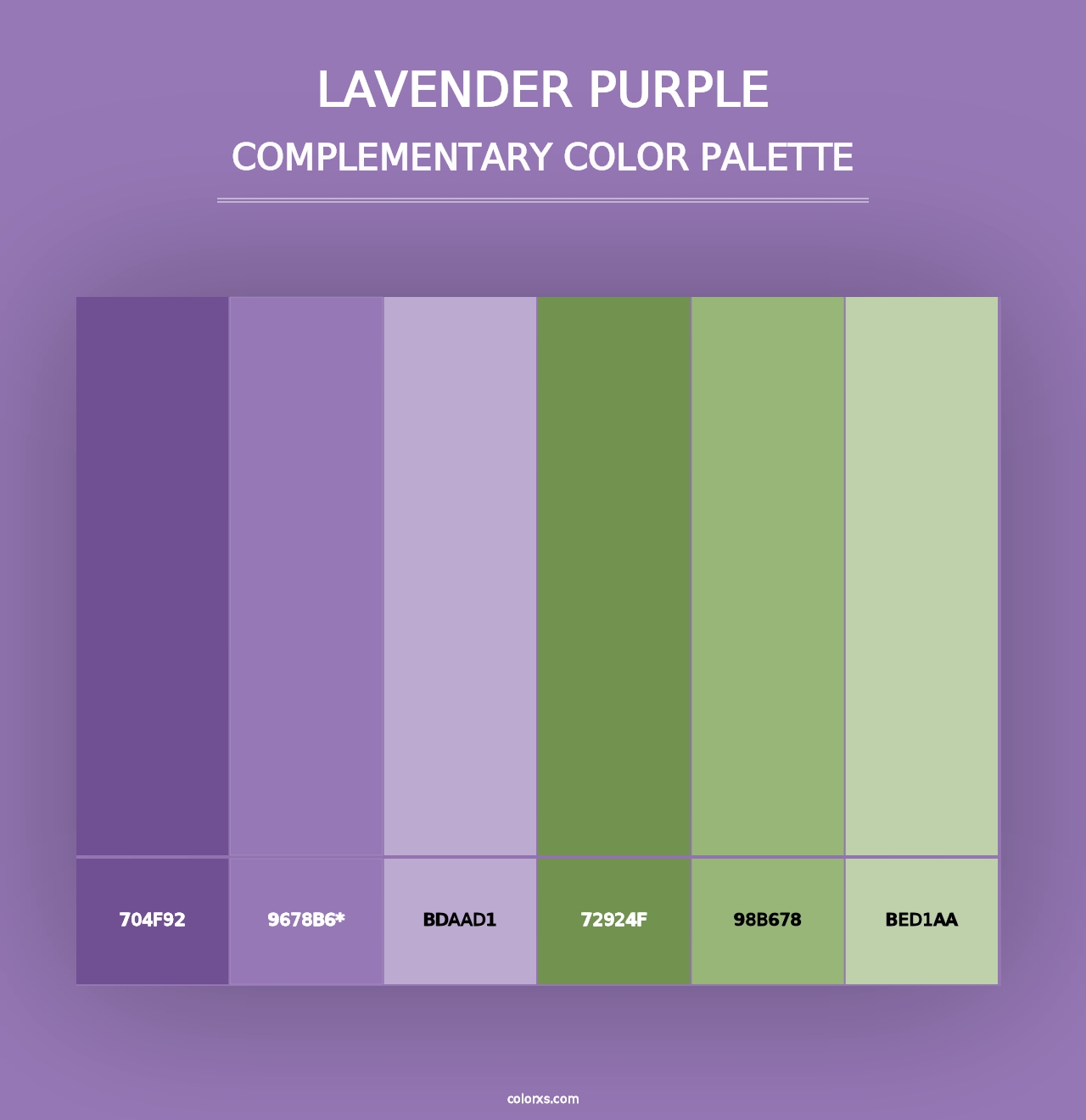 Lavender Purple - Complementary Color Palette