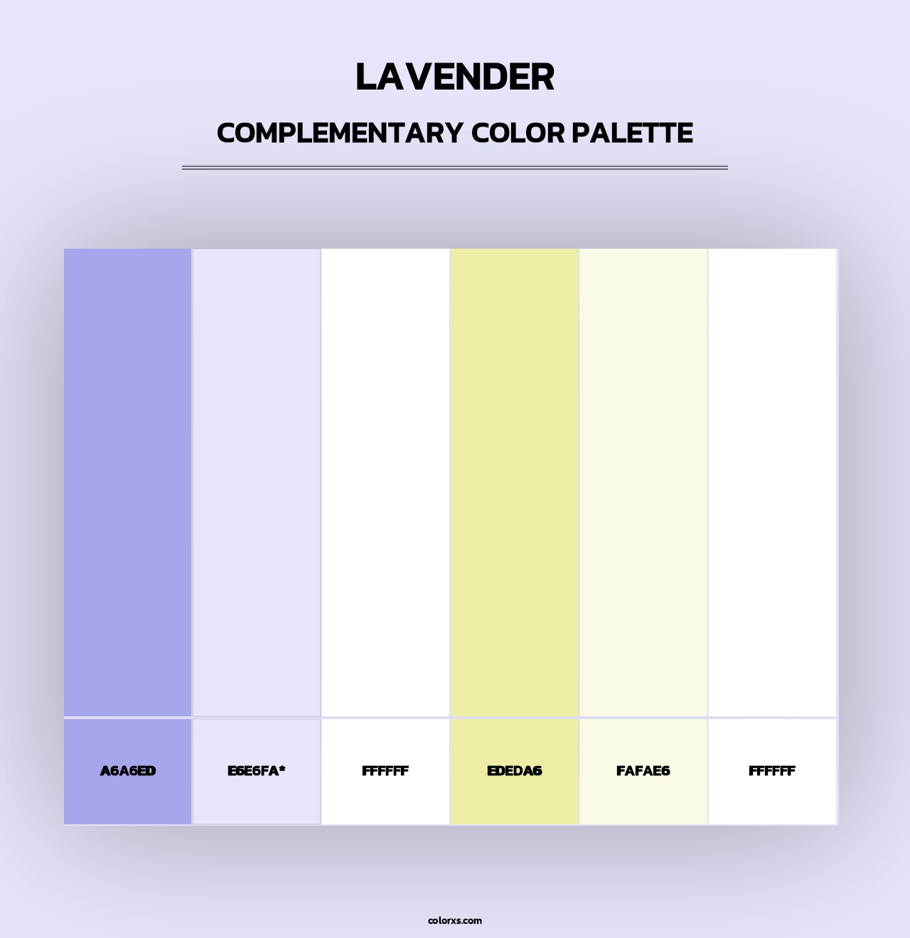 Lavender - Complementary Color Palette