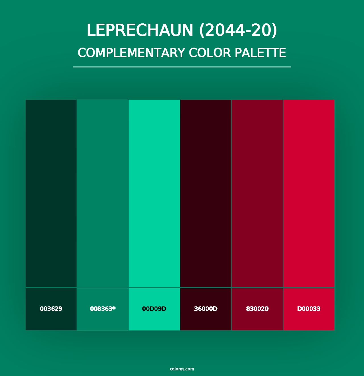 Leprechaun (2044-20) - Complementary Color Palette