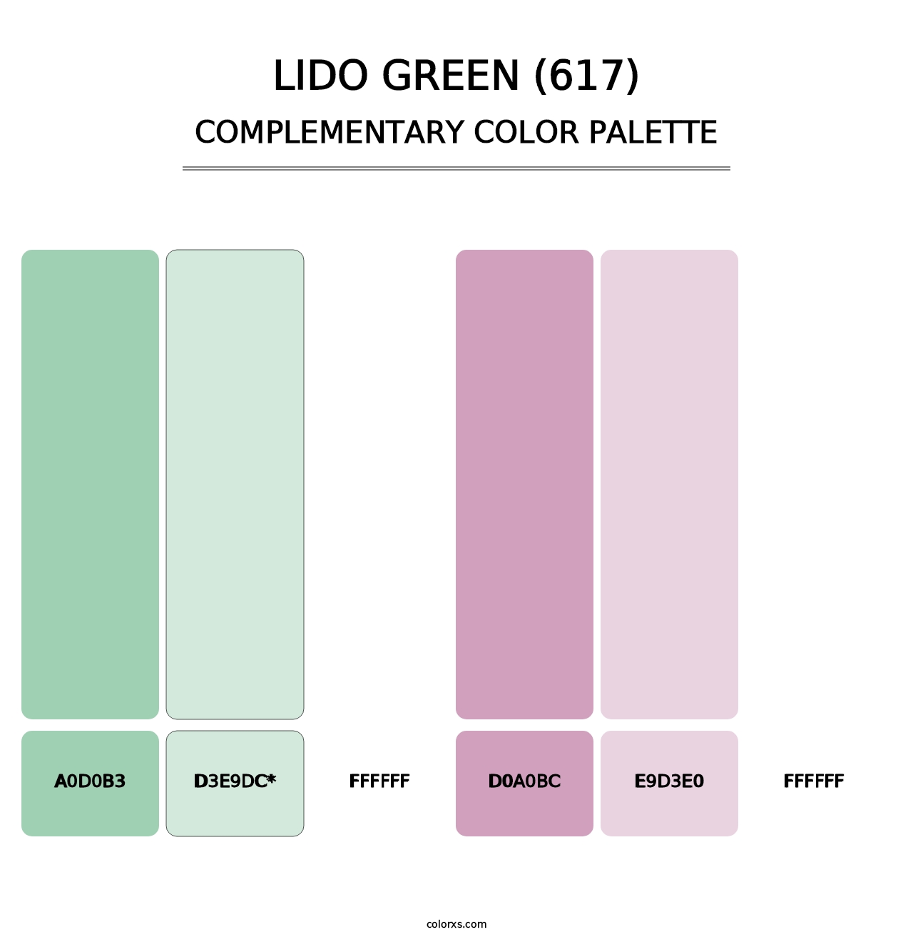 Lido Green (617) - Complementary Color Palette