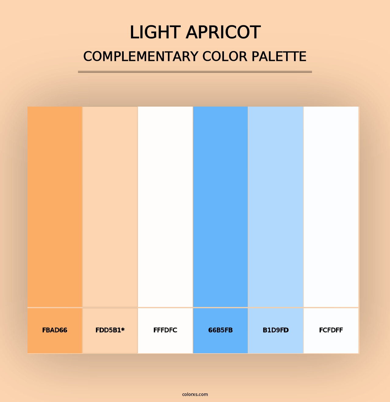 Light Apricot - Complementary Color Palette