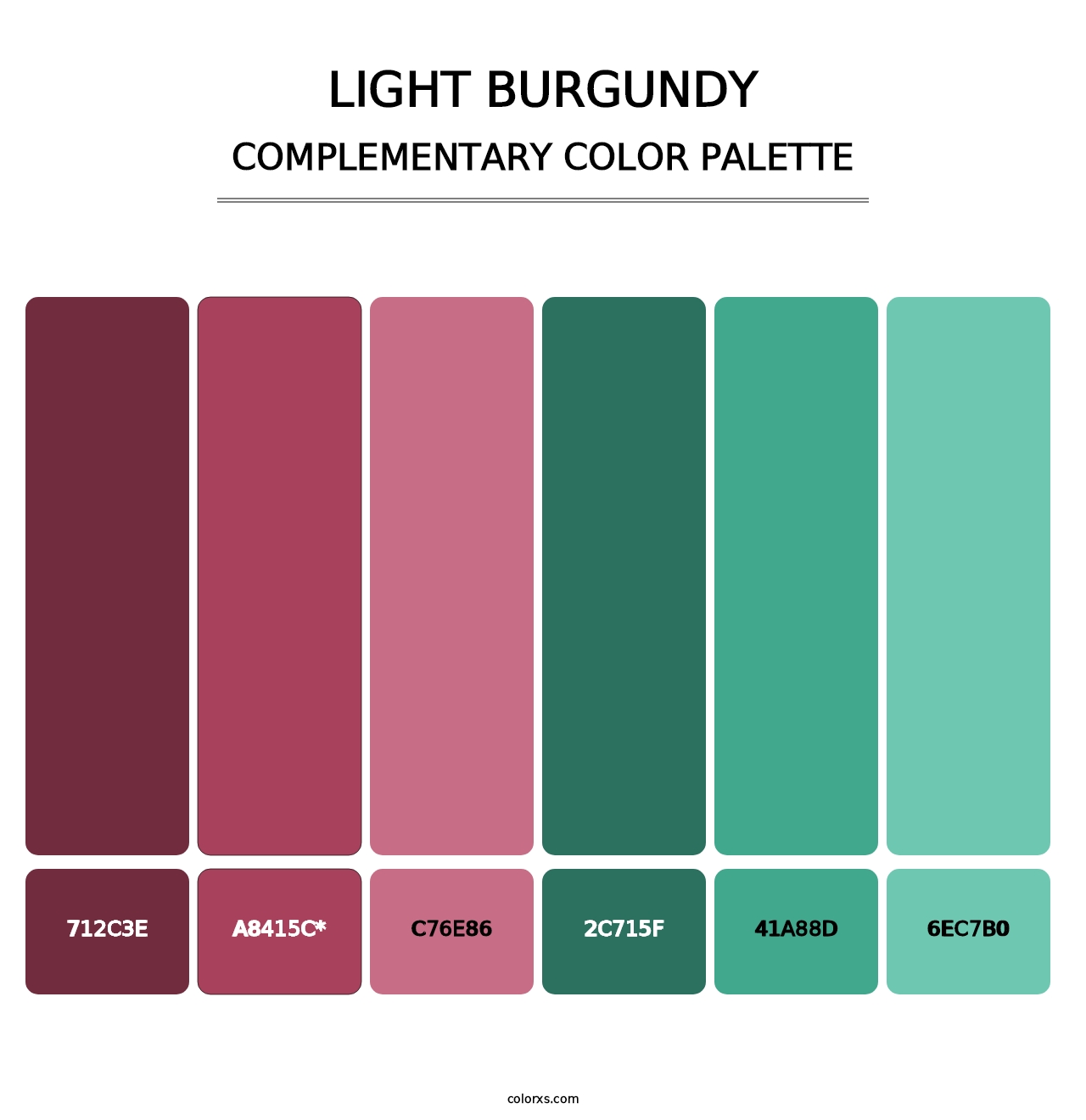 Light Burgundy - Complementary Color Palette