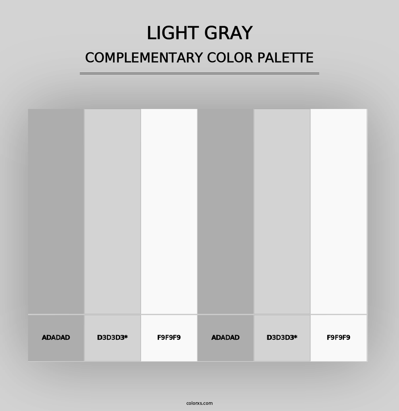 Light Gray - Complementary Color Palette