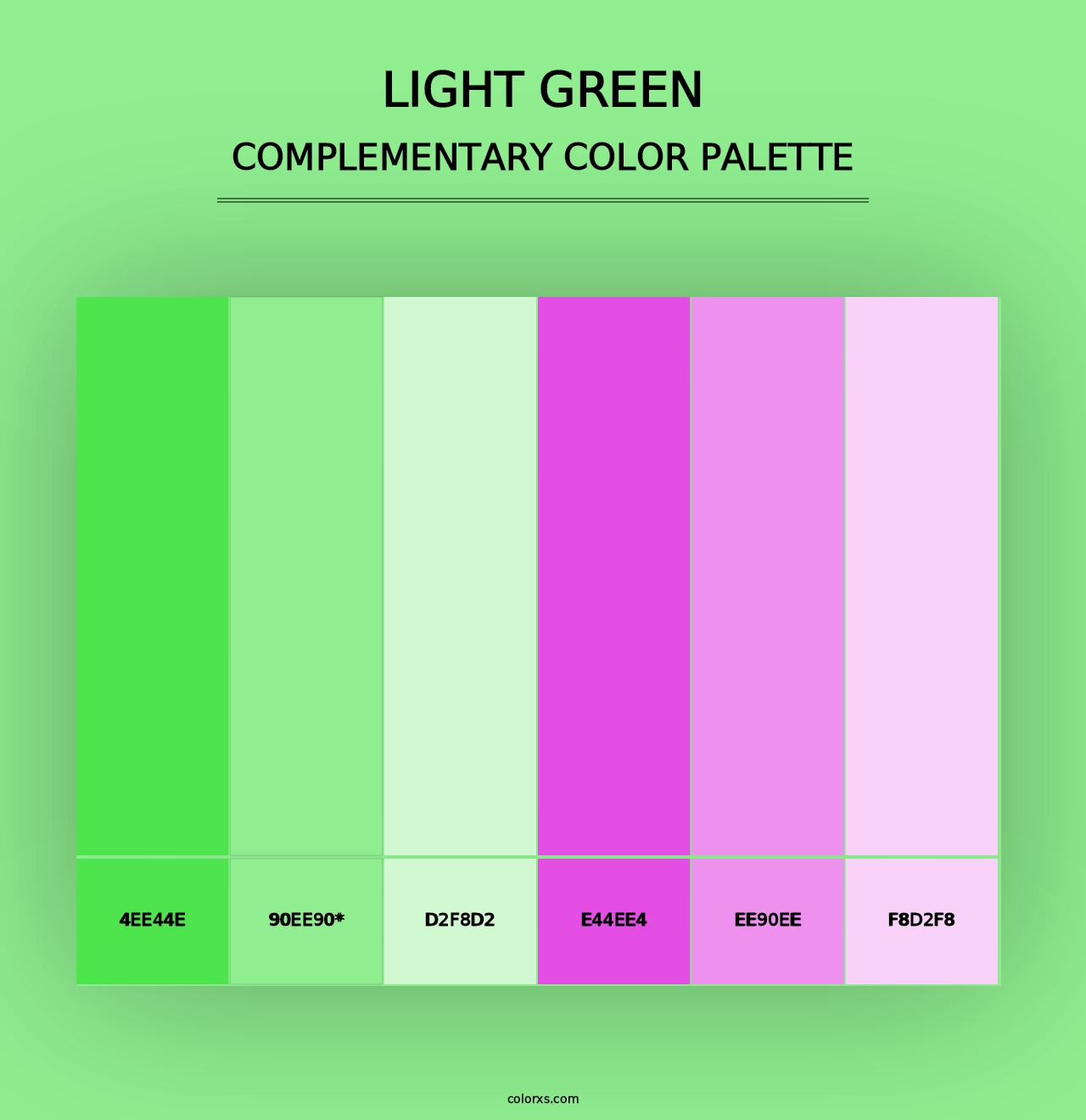 Light Green - Complementary Color Palette