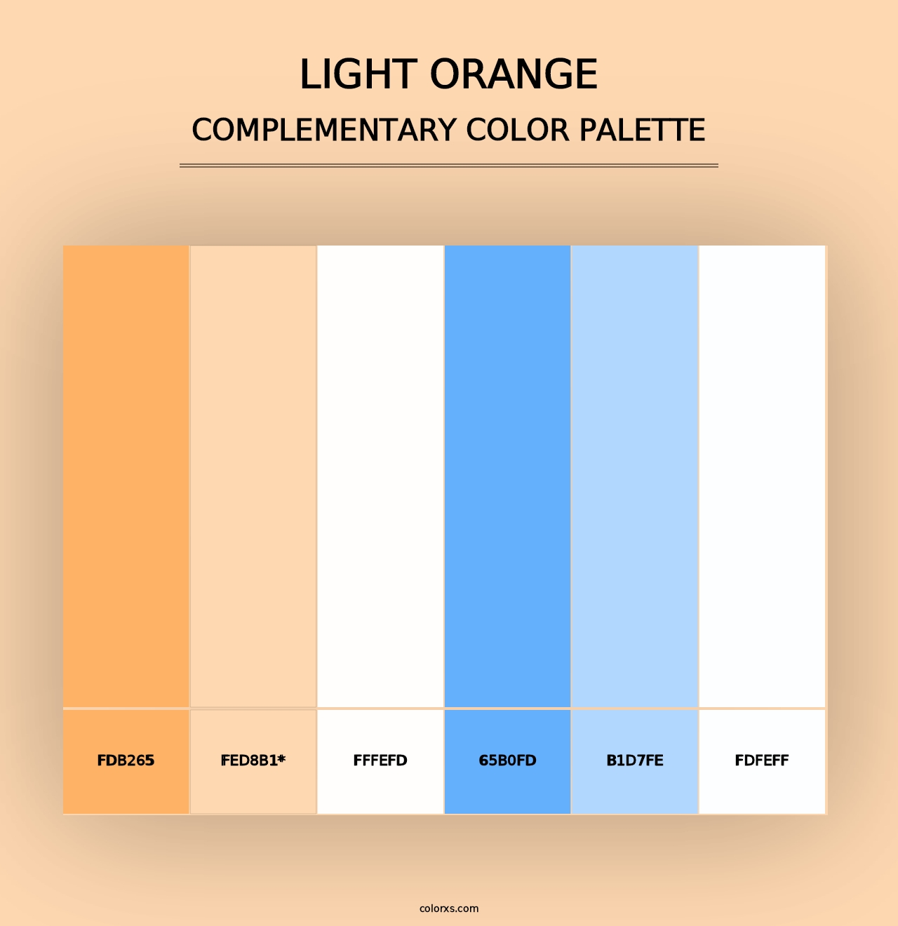 Light Orange - Complementary Color Palette