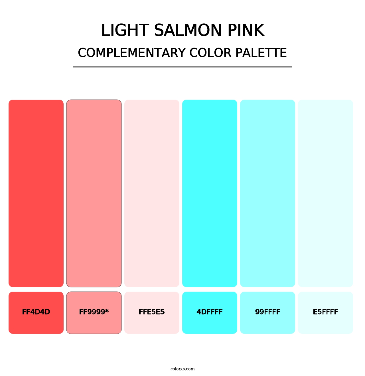 Light Salmon Pink - Complementary Color Palette