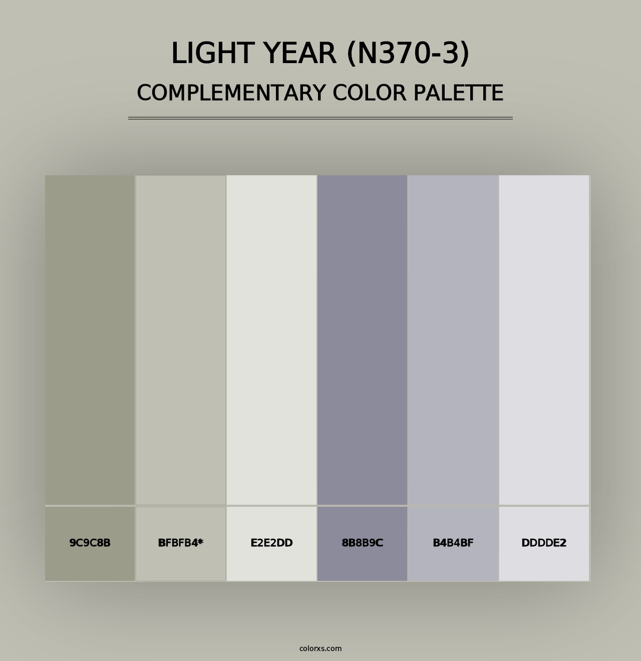 Light Year (N370-3) - Complementary Color Palette