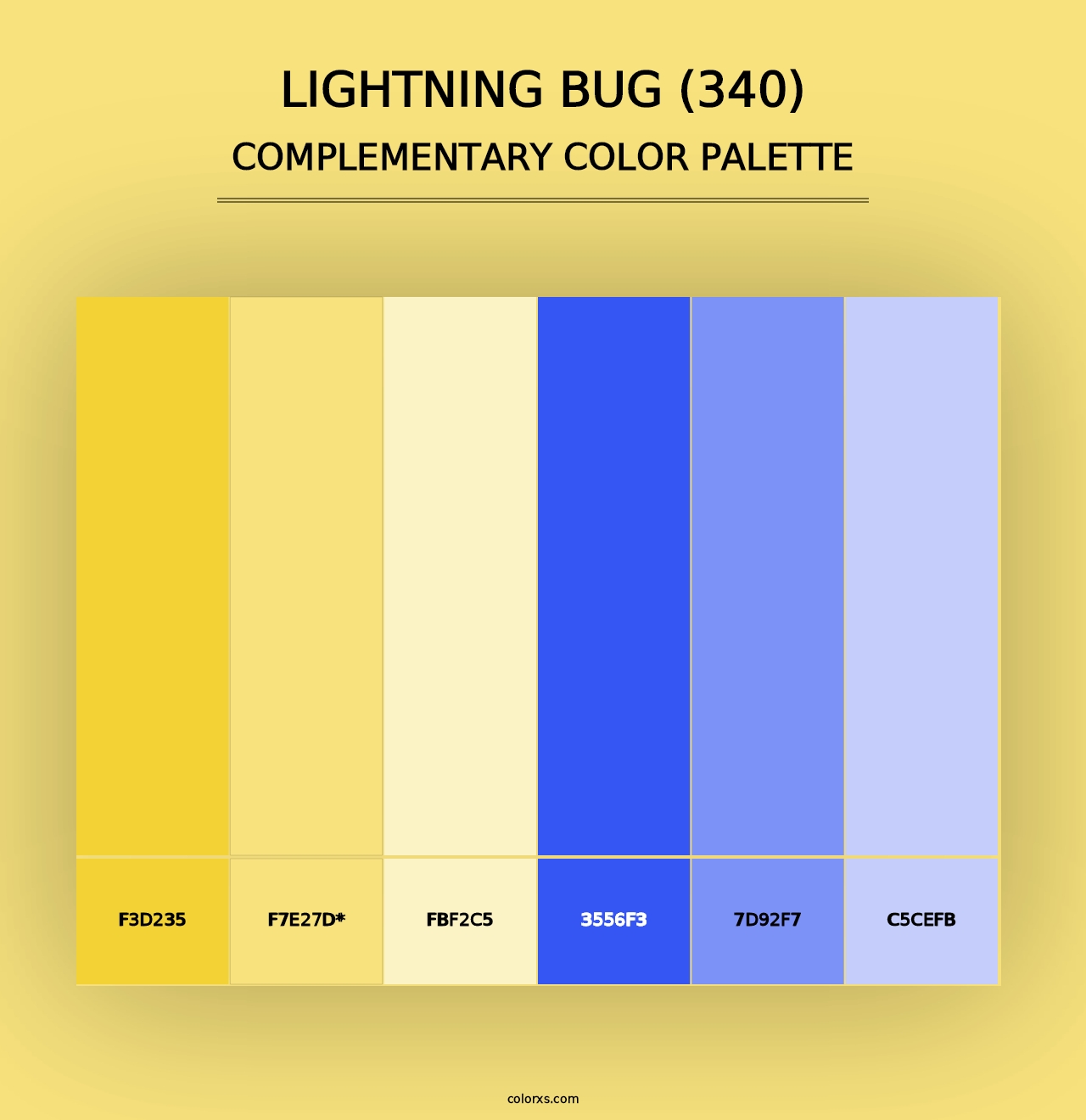 Lightning Bug (340) - Complementary Color Palette