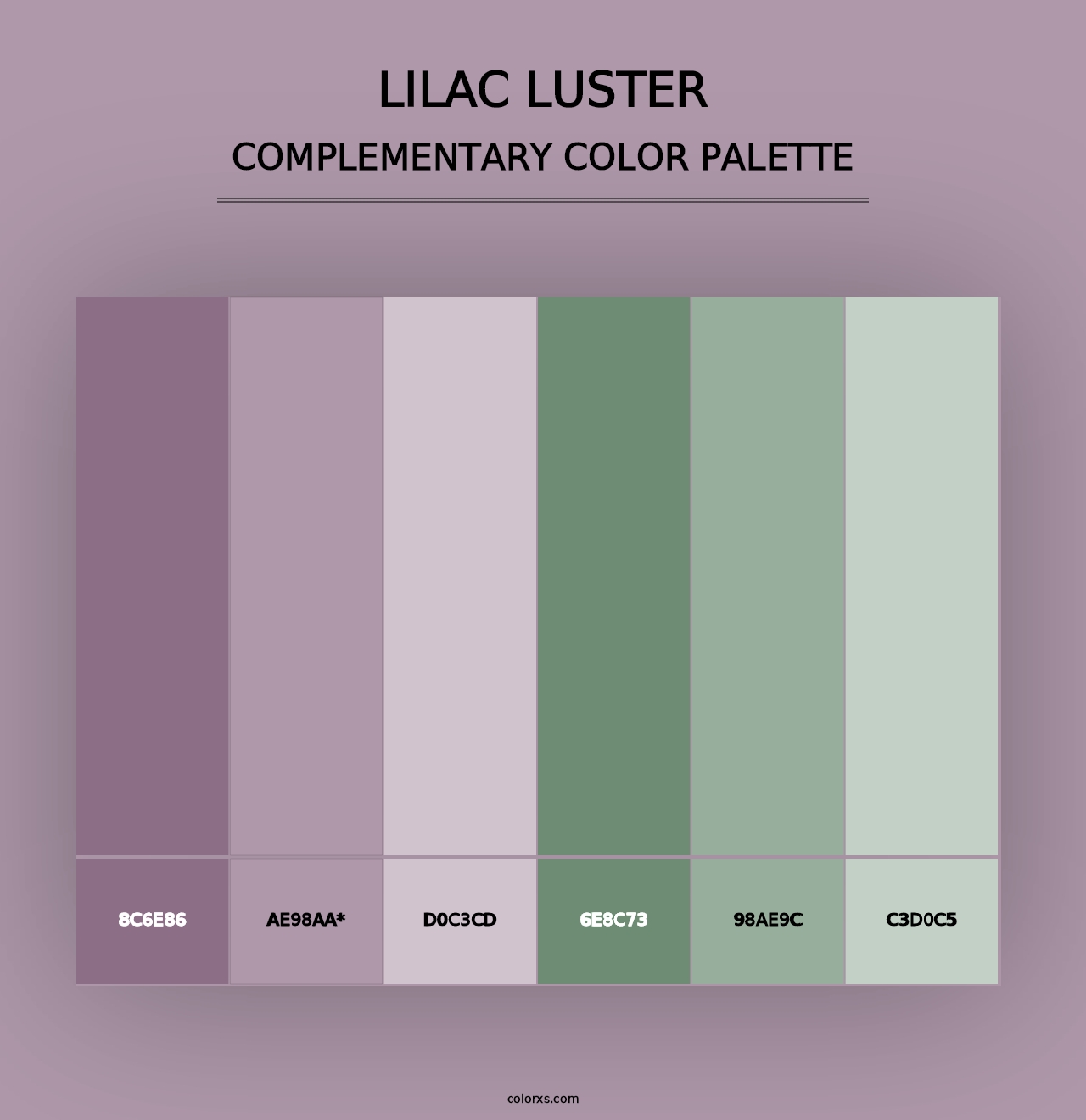 Lilac Luster - Complementary Color Palette