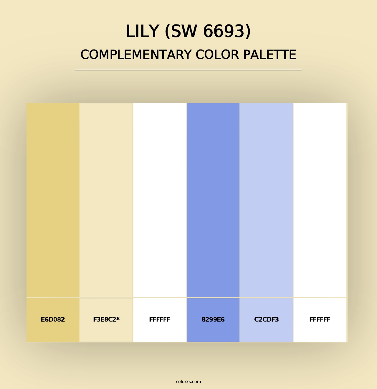 Lily (SW 6693) - Complementary Color Palette