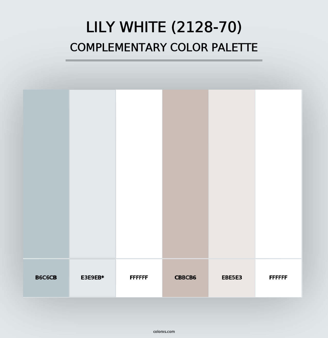 Lily White (2128-70) - Complementary Color Palette