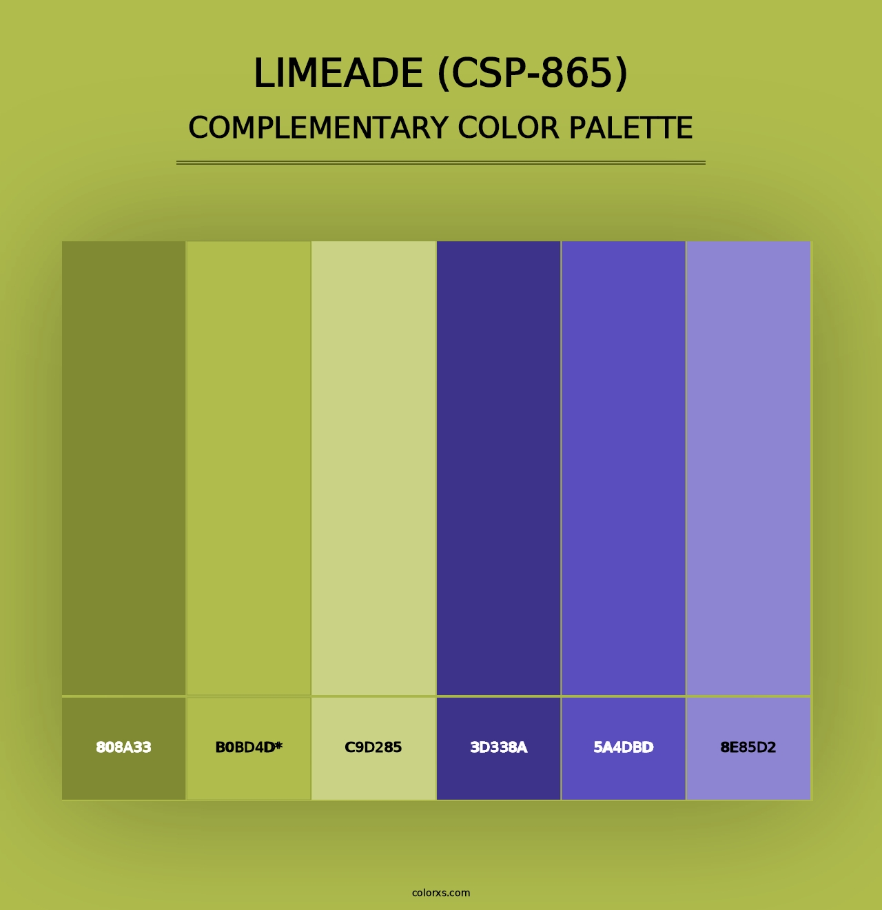 Limeade (CSP-865) - Complementary Color Palette