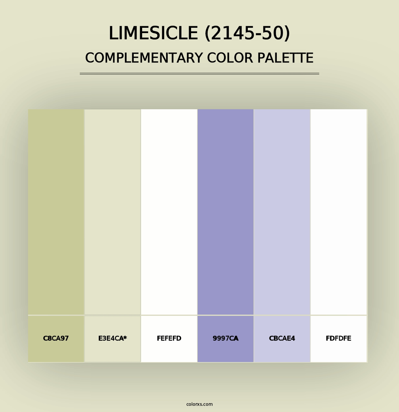 Limesicle (2145-50) - Complementary Color Palette