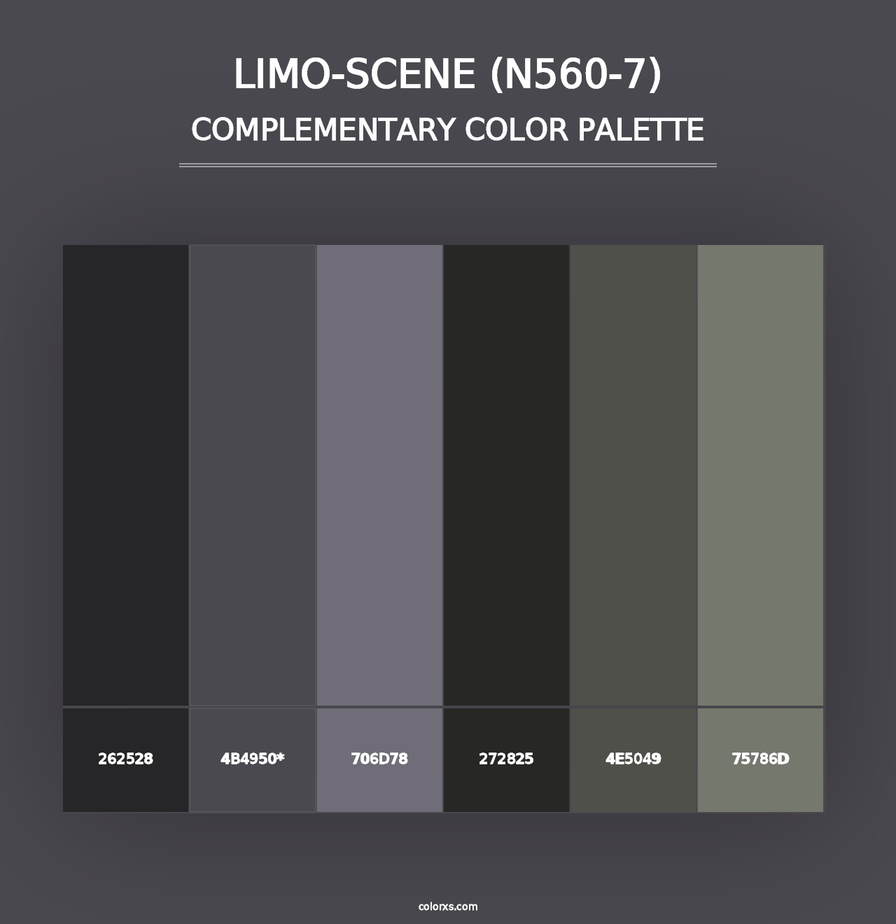 Limo-Scene (N560-7) - Complementary Color Palette