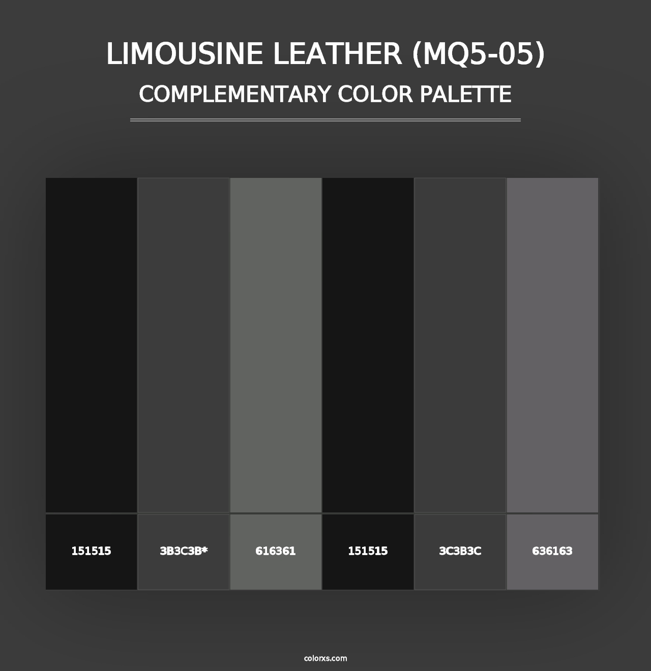 Limousine Leather (MQ5-05) - Complementary Color Palette