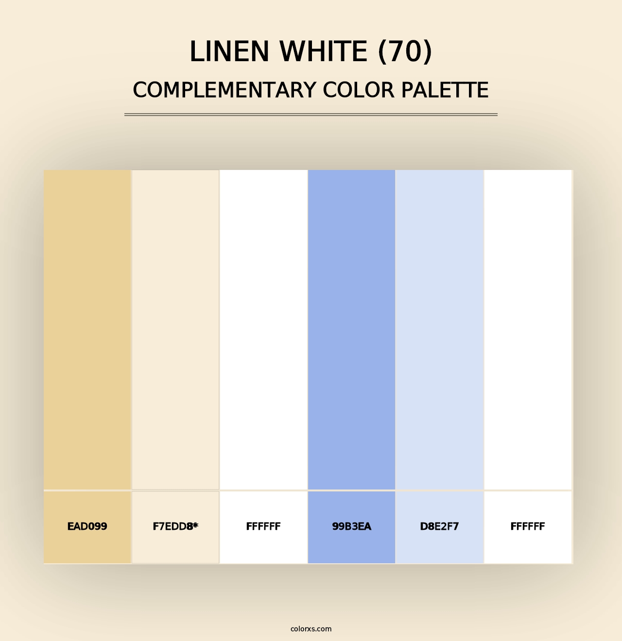 Linen White (70) - Complementary Color Palette