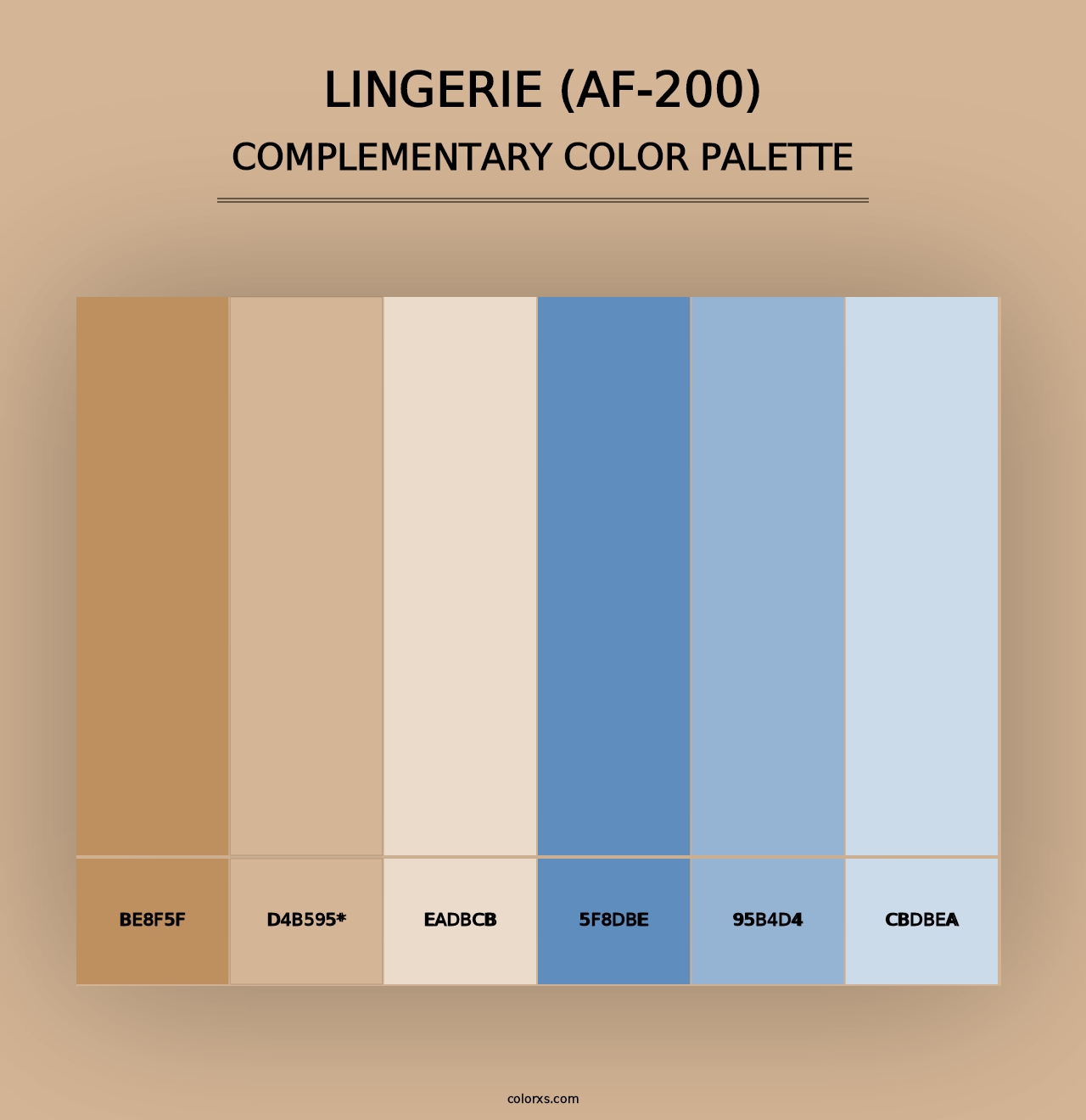 Lingerie (AF-200) - Complementary Color Palette