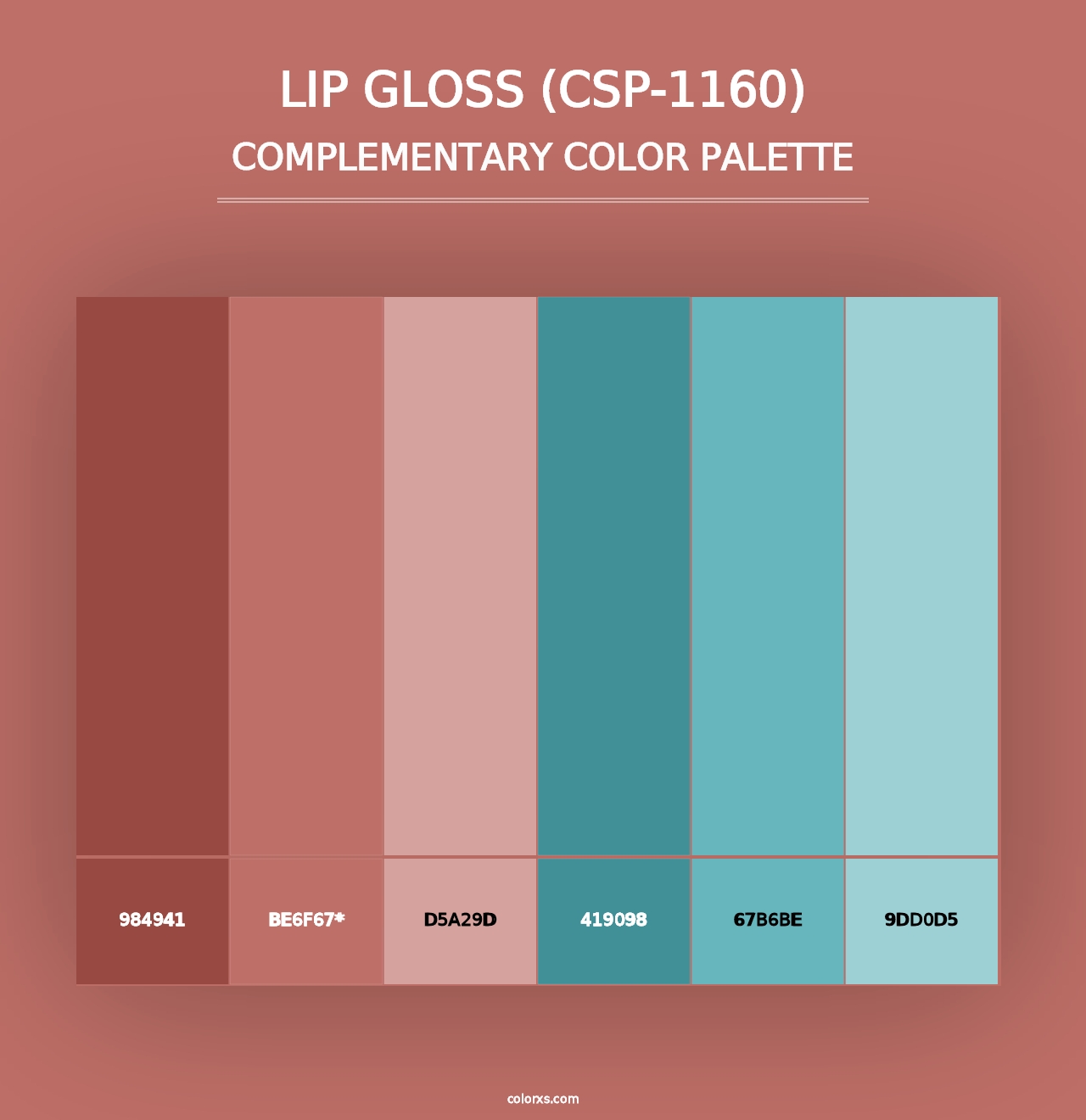 Lip Gloss (CSP-1160) - Complementary Color Palette