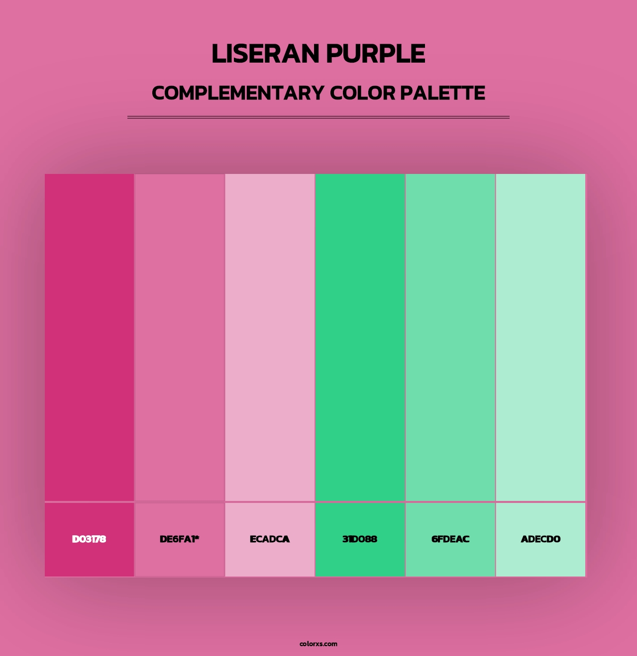 Liseran Purple - Complementary Color Palette