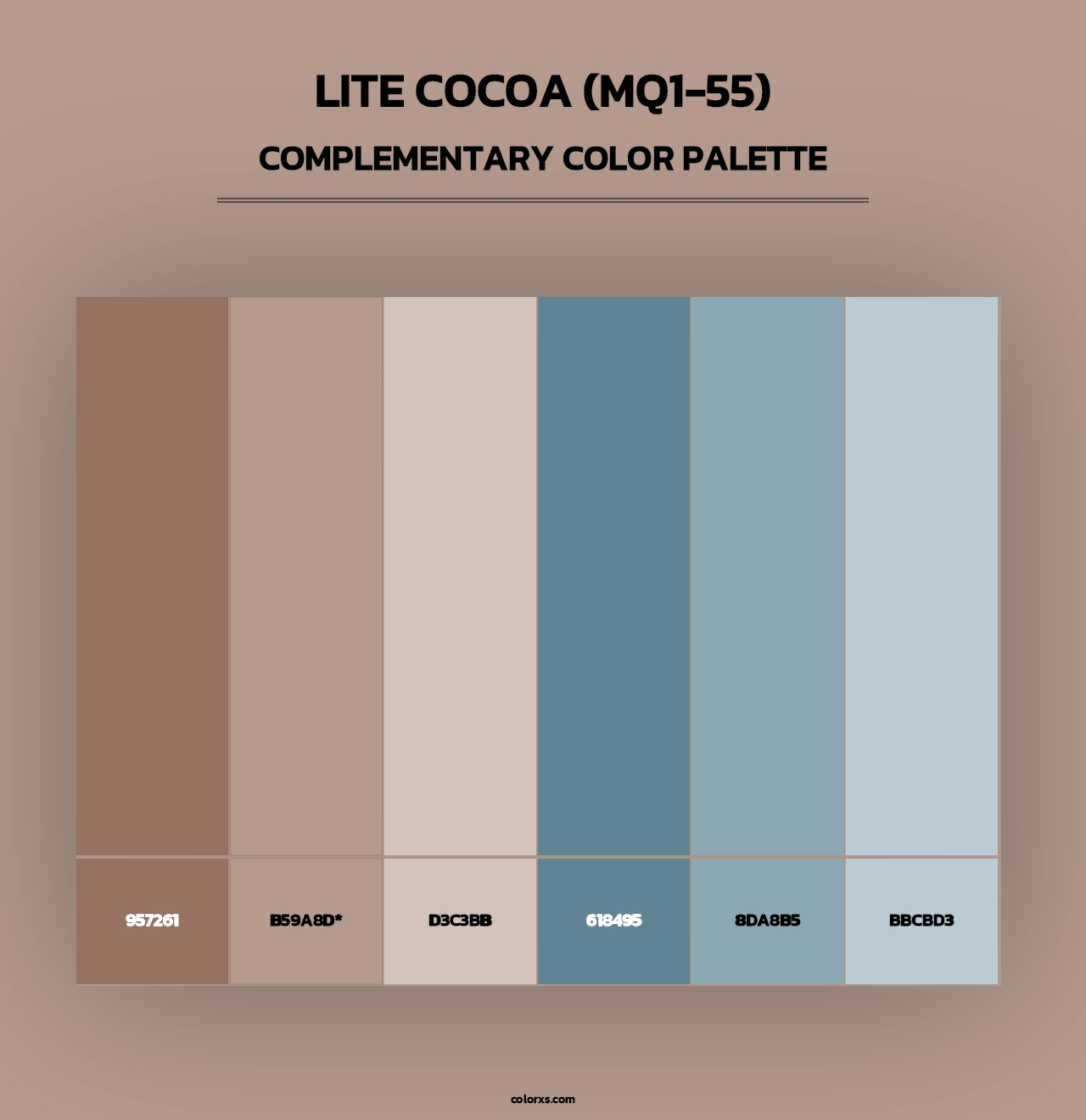 Lite Cocoa (MQ1-55) - Complementary Color Palette